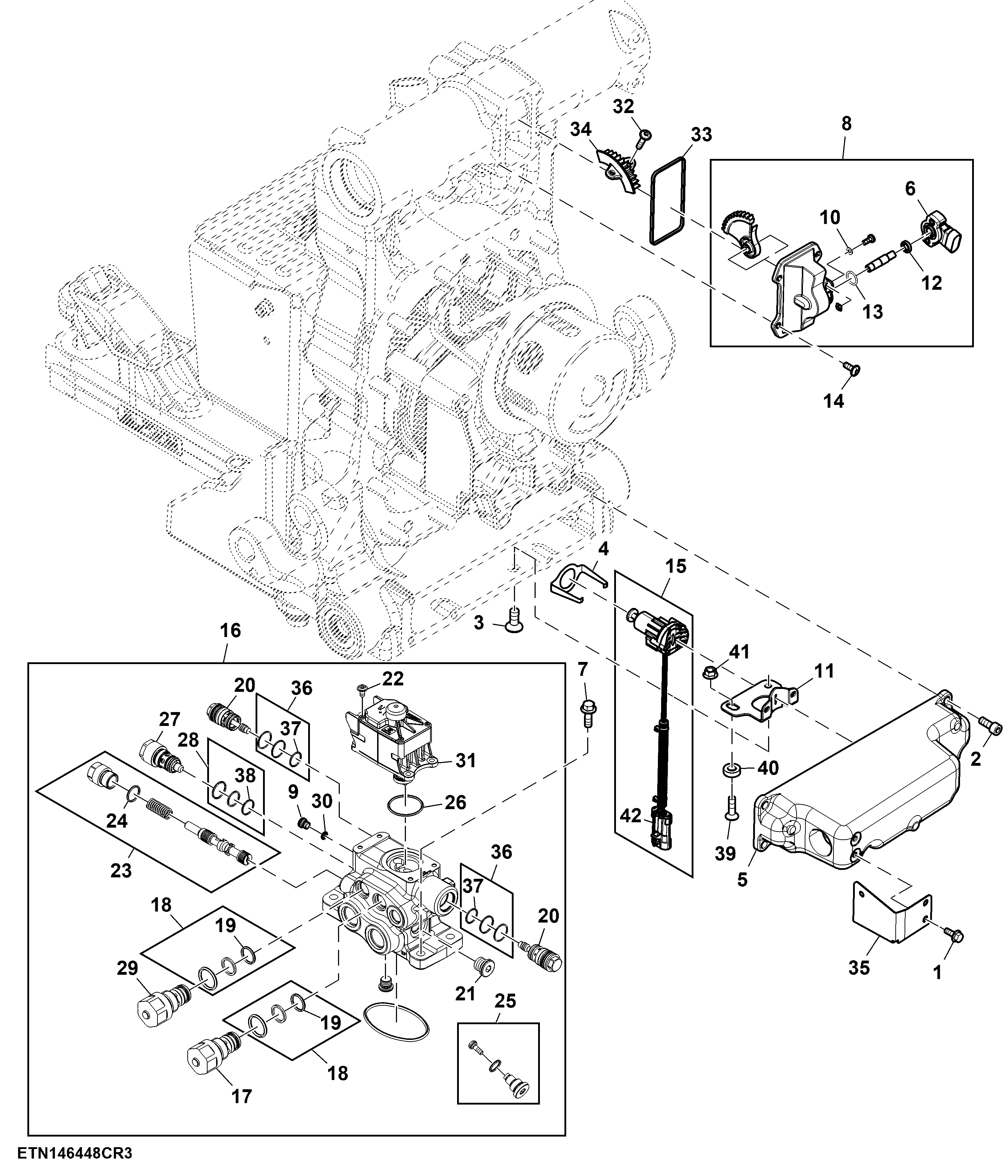 Hitch Control Valve, Bucher Electro-Hydraulic