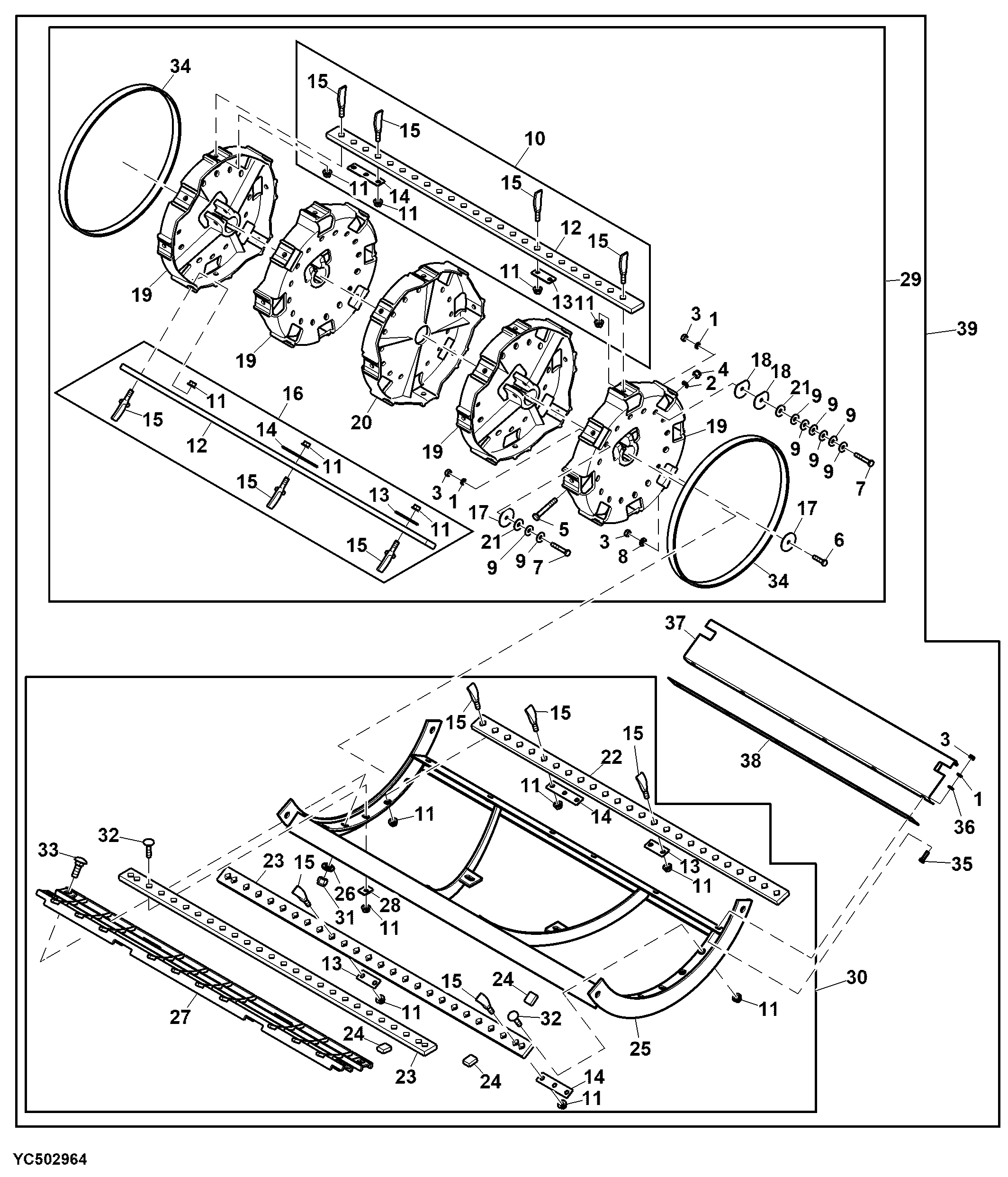 Spike Tooth Cylinder and Concave, Attachment