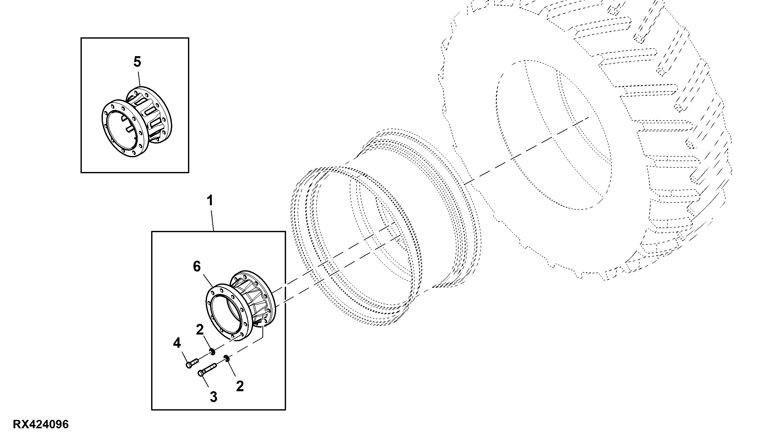 Attachment, Hub Extension, 10" Heavy Duty Dual Hub