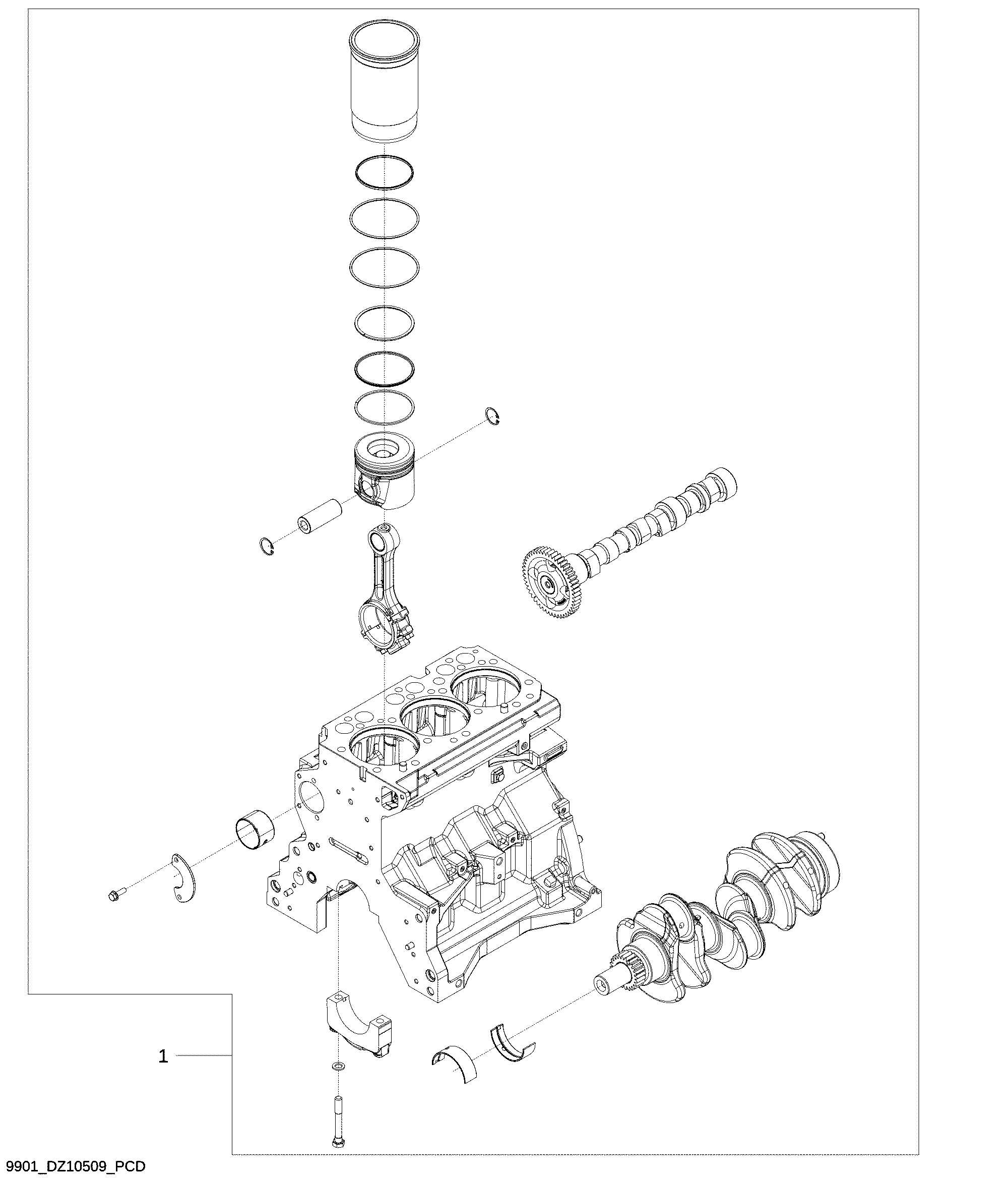 9901 Short Block Assembly