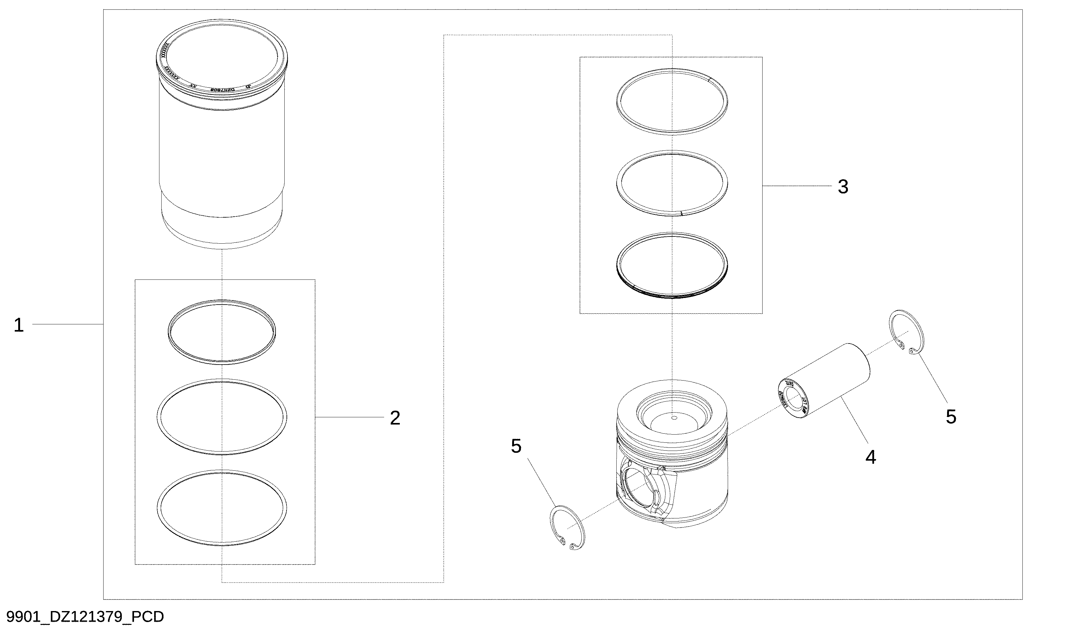 9901 Piston Liner Kit