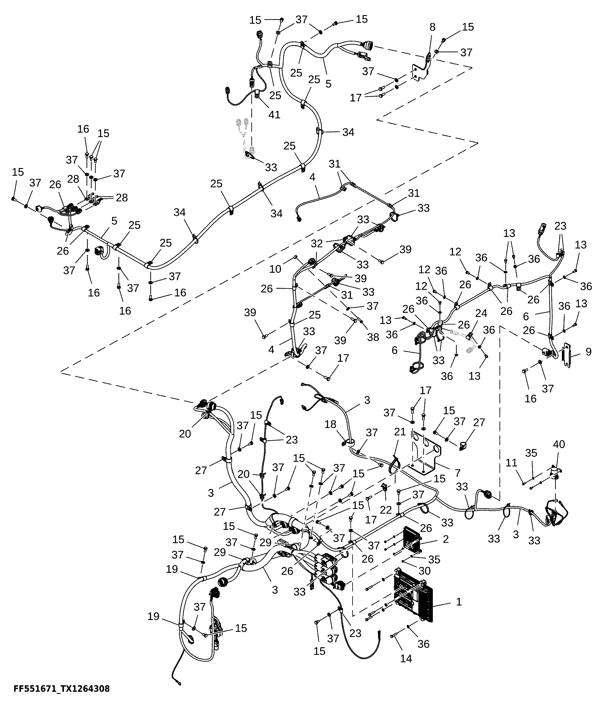 Engine Control Unit (ECU) and Engine Interface Wiring Harness (812867 - 814799)