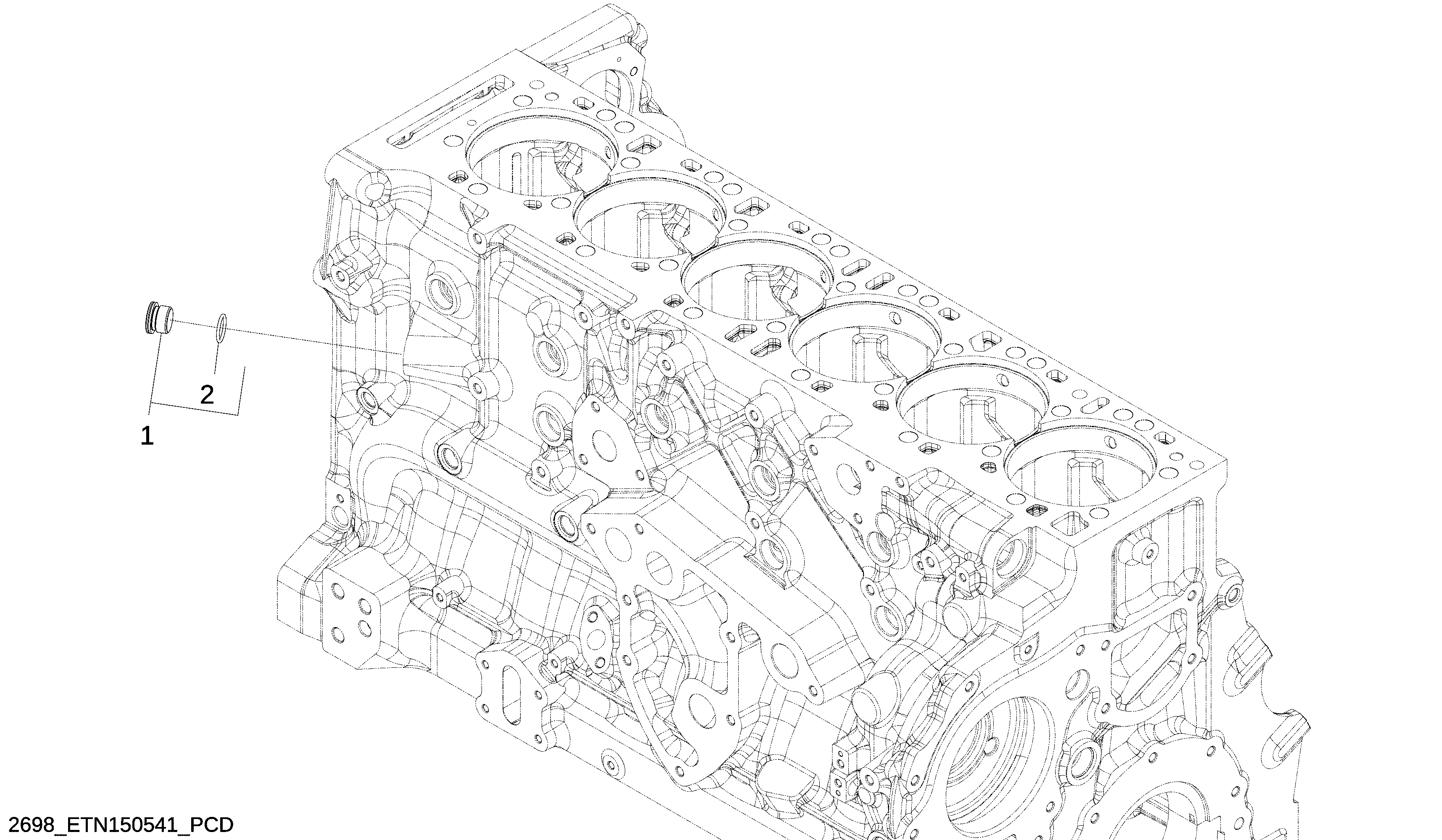 2698 Engine Coolant Heater Fittings
