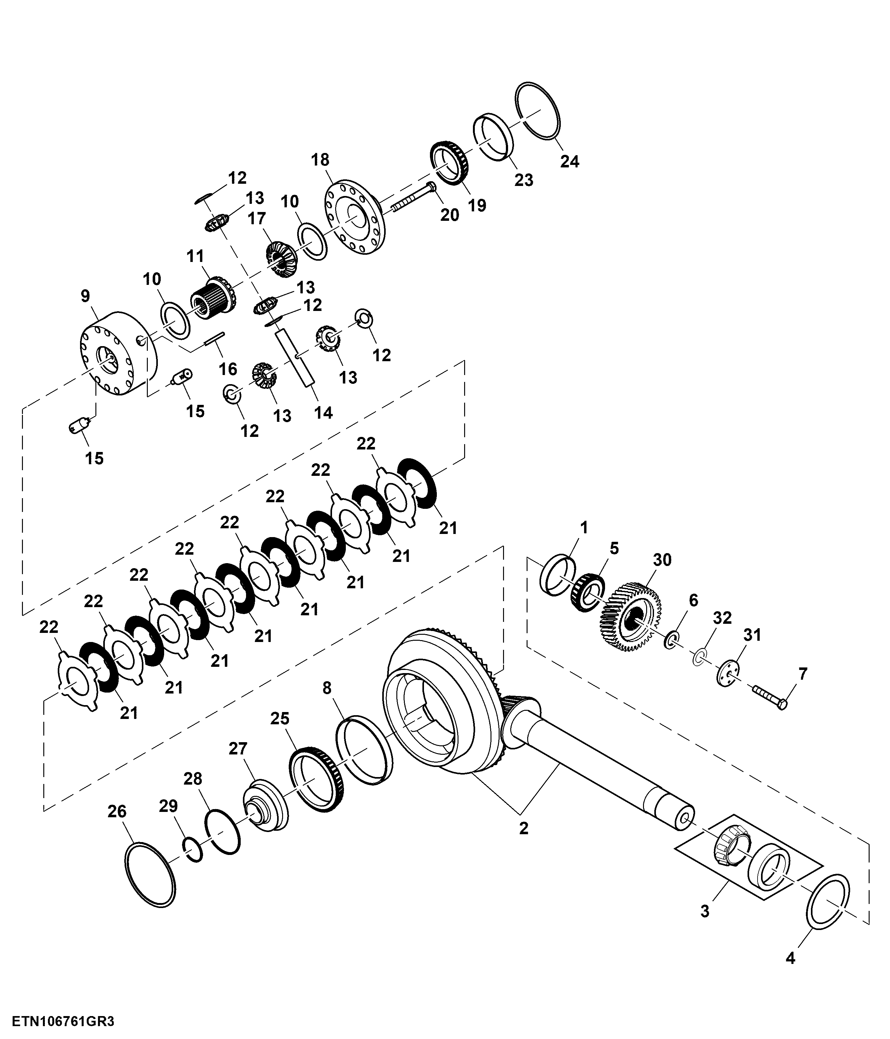 Front Differential, W/ Final Drive, 8:1 Ratio, ILS™