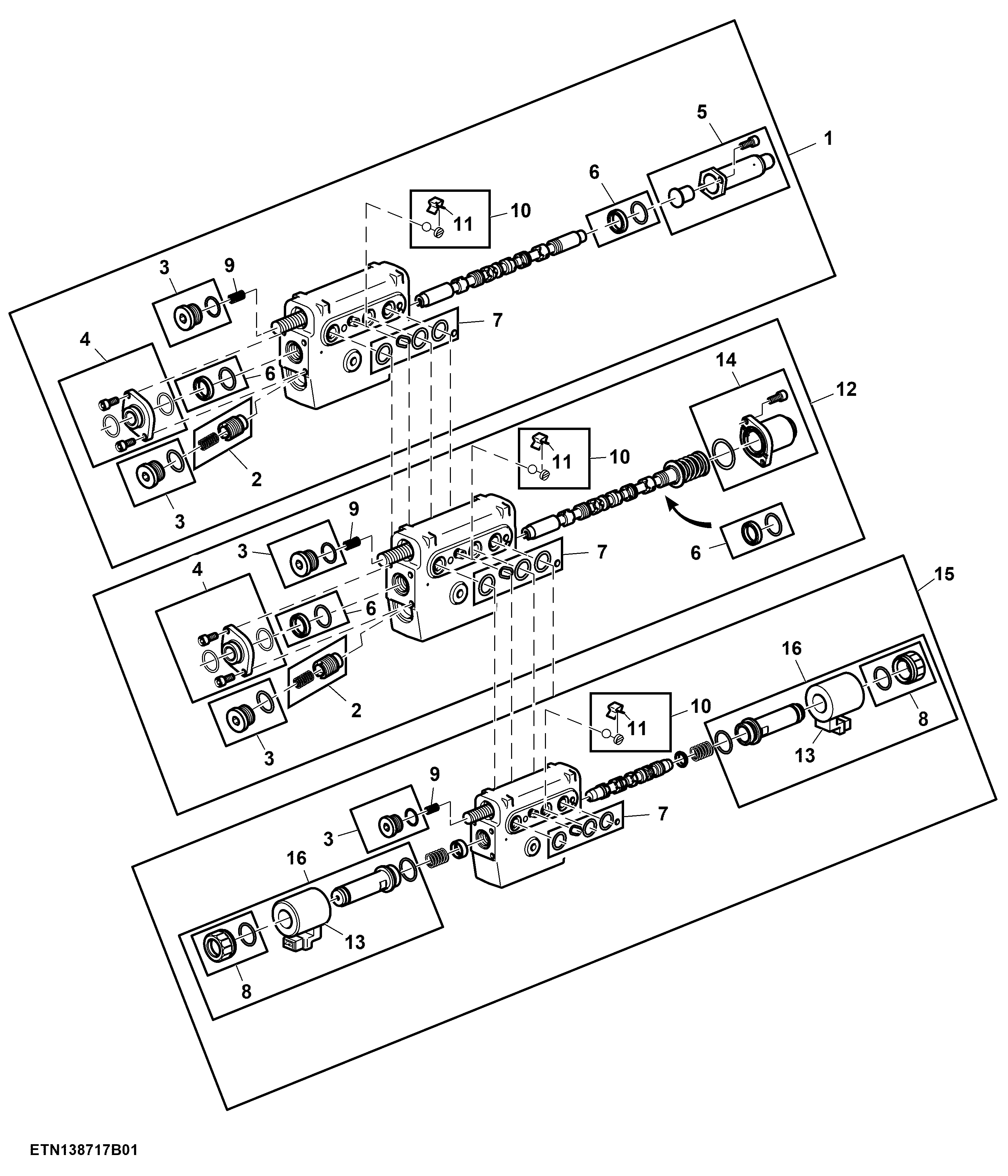 Triple Mid SCV, Mechanical, PFC Hydraulics (2/2)