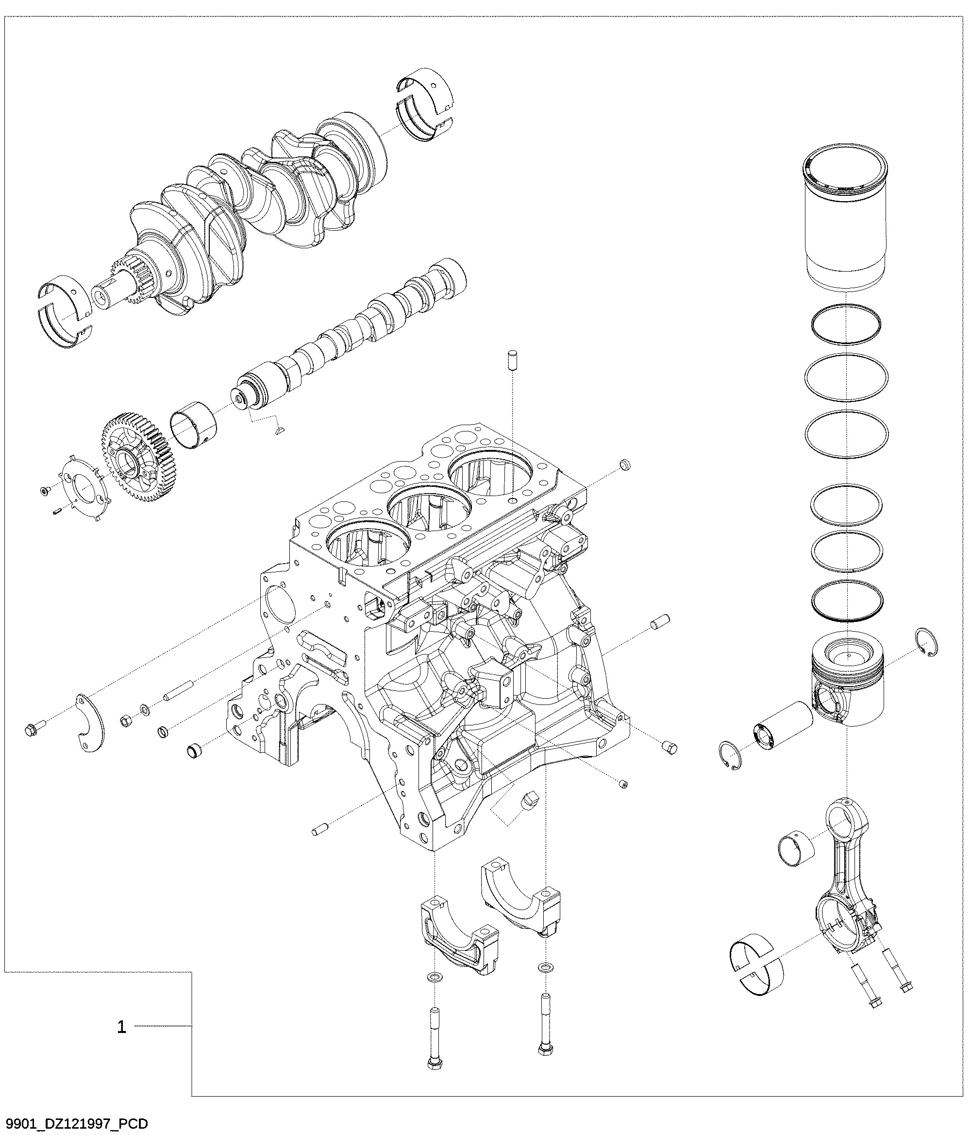 9901 Short Block Assembly