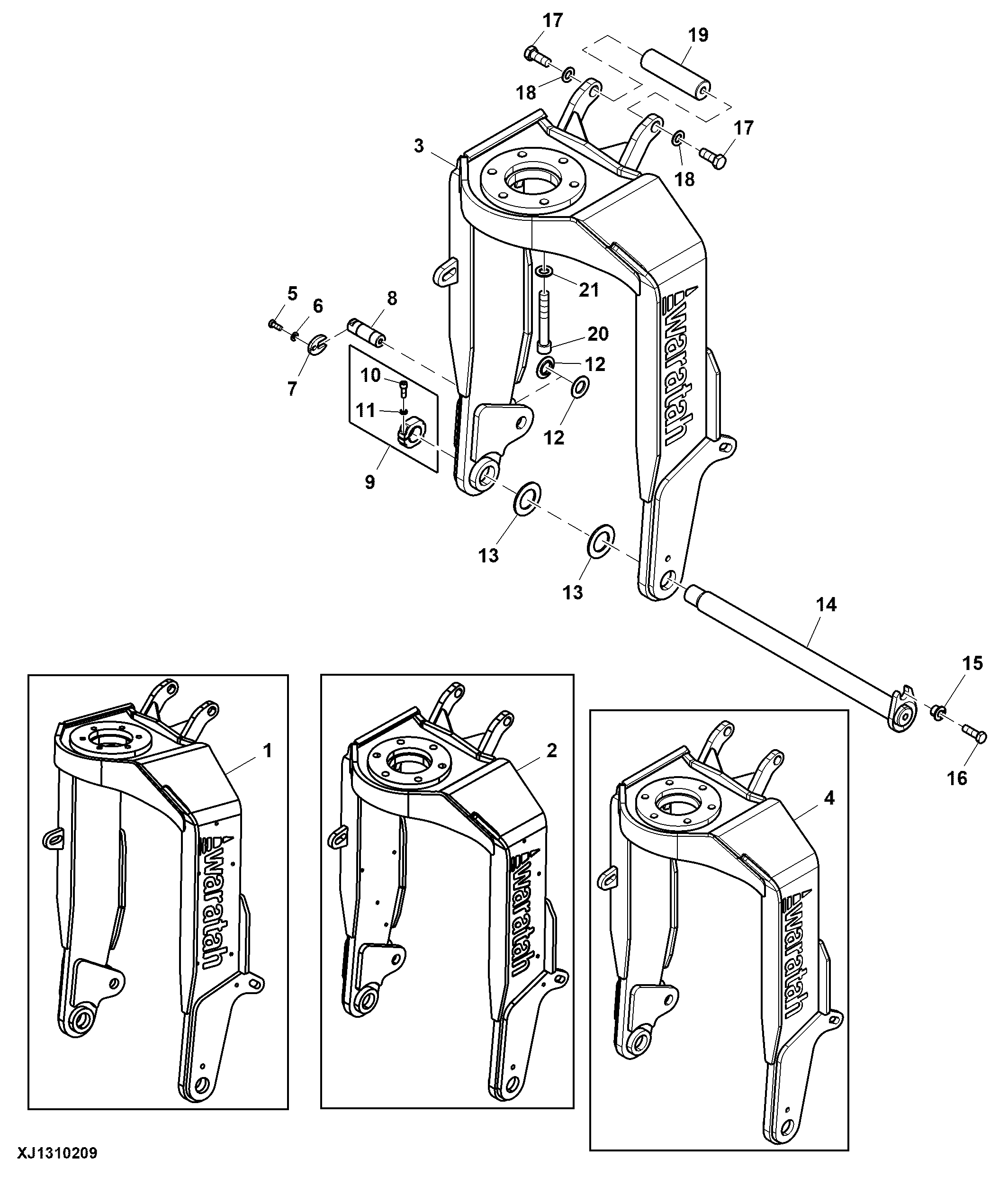 Tilt Frame Straight Hosing and Swivel Option