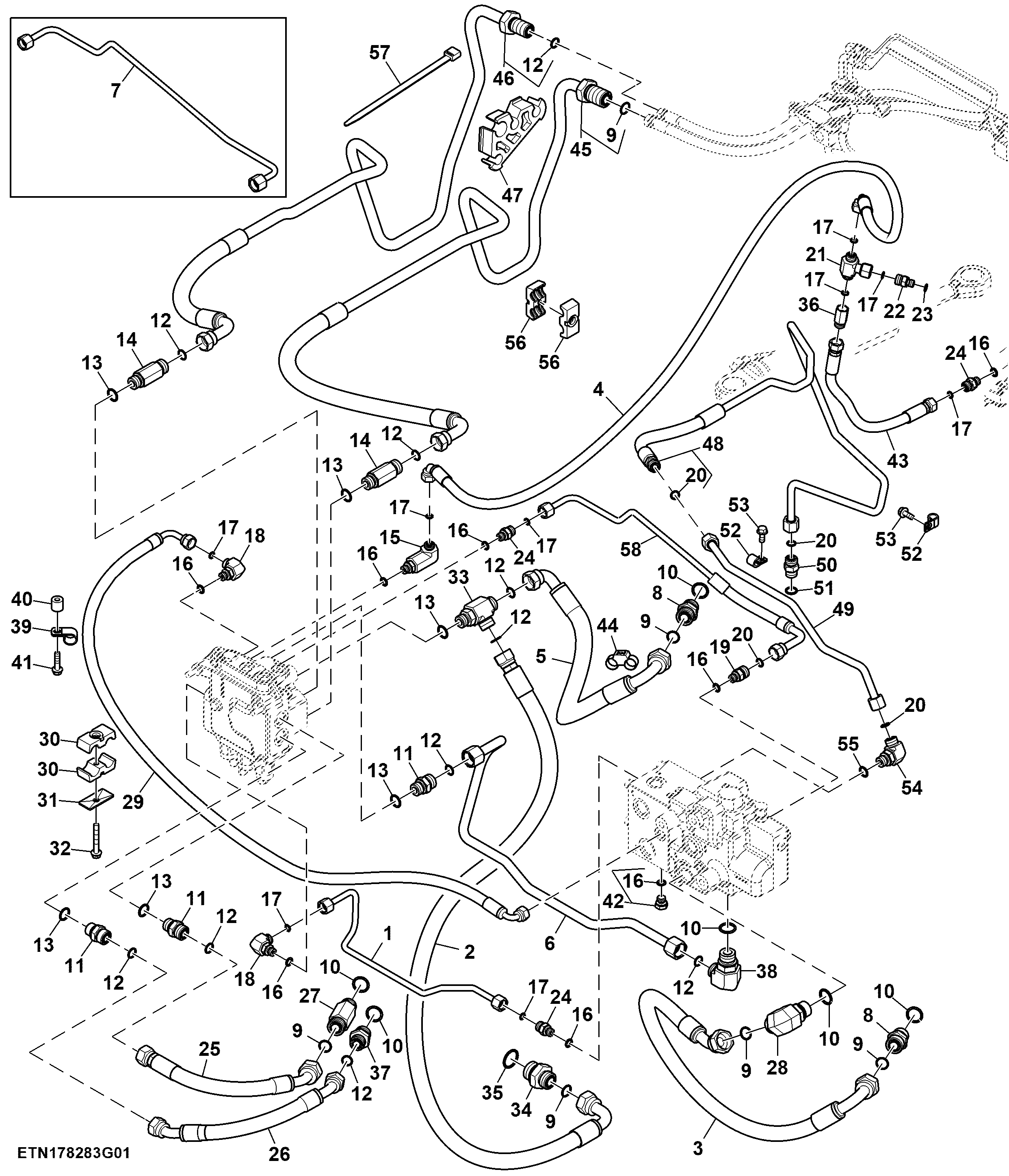 Steering System, AutoTrac™ (1/2) (056101 - )