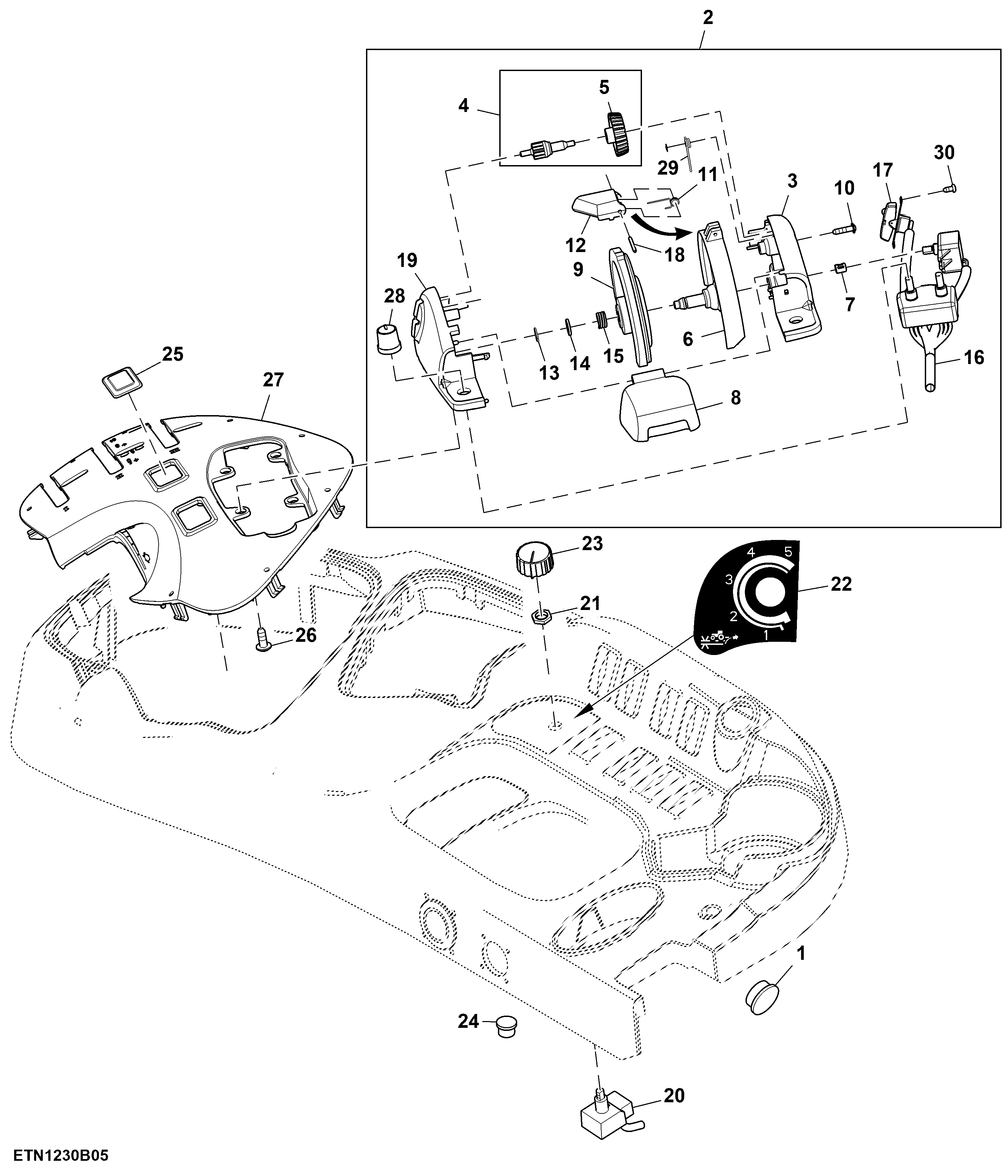 Rear Hitch Control, Electro- Hydraulic, Cab