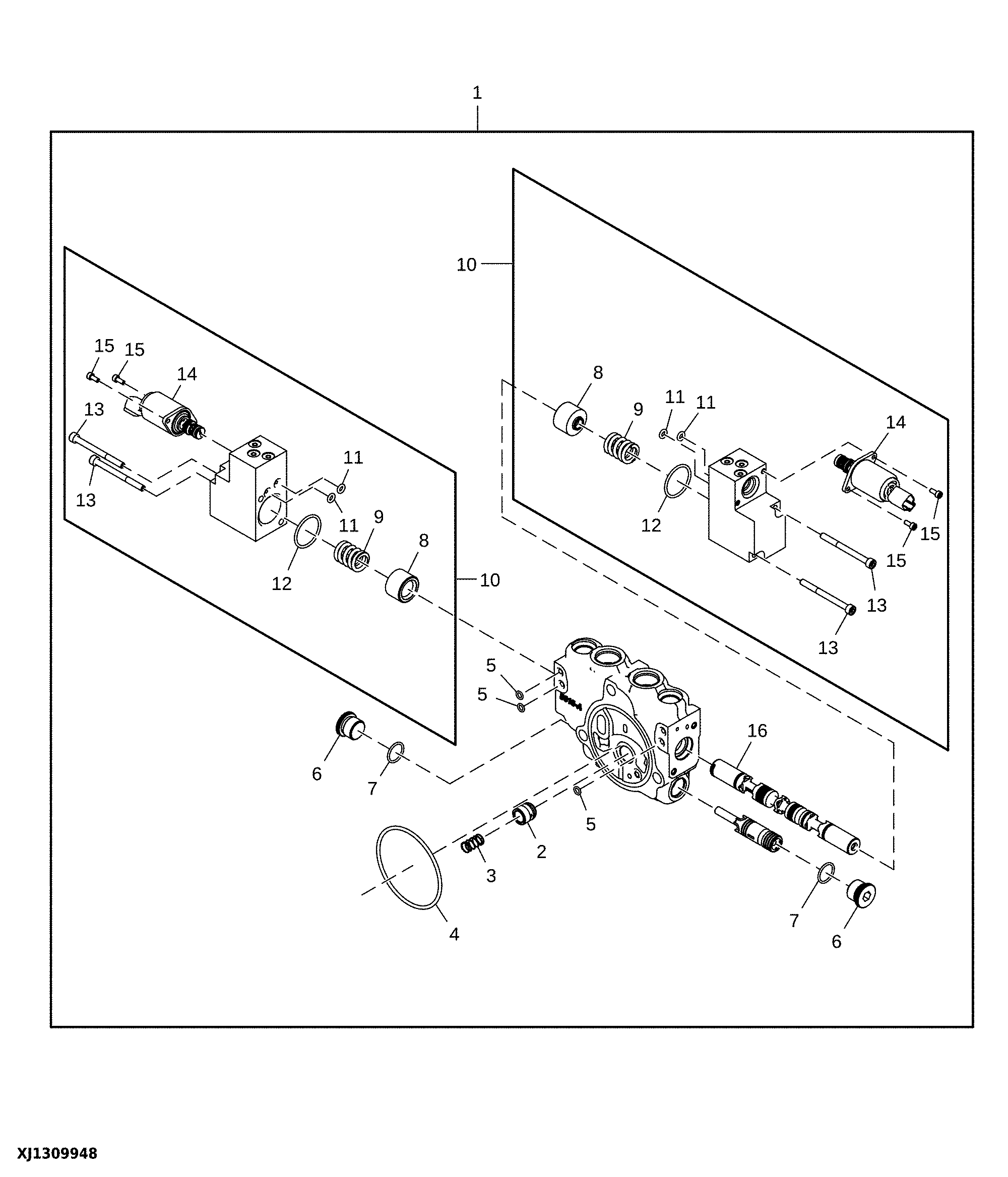 Implement Valve Section Components, Winch (710971 - )