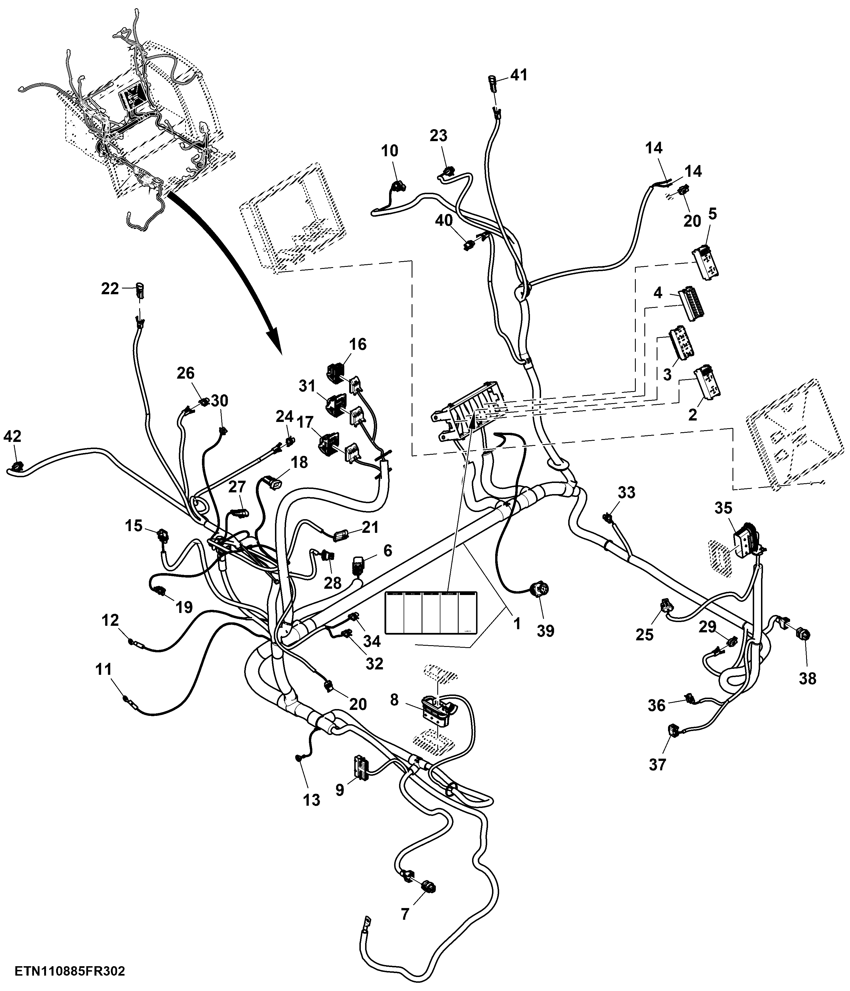 Wiring Harness, Platform, OOS (2/2) ( - 977138)