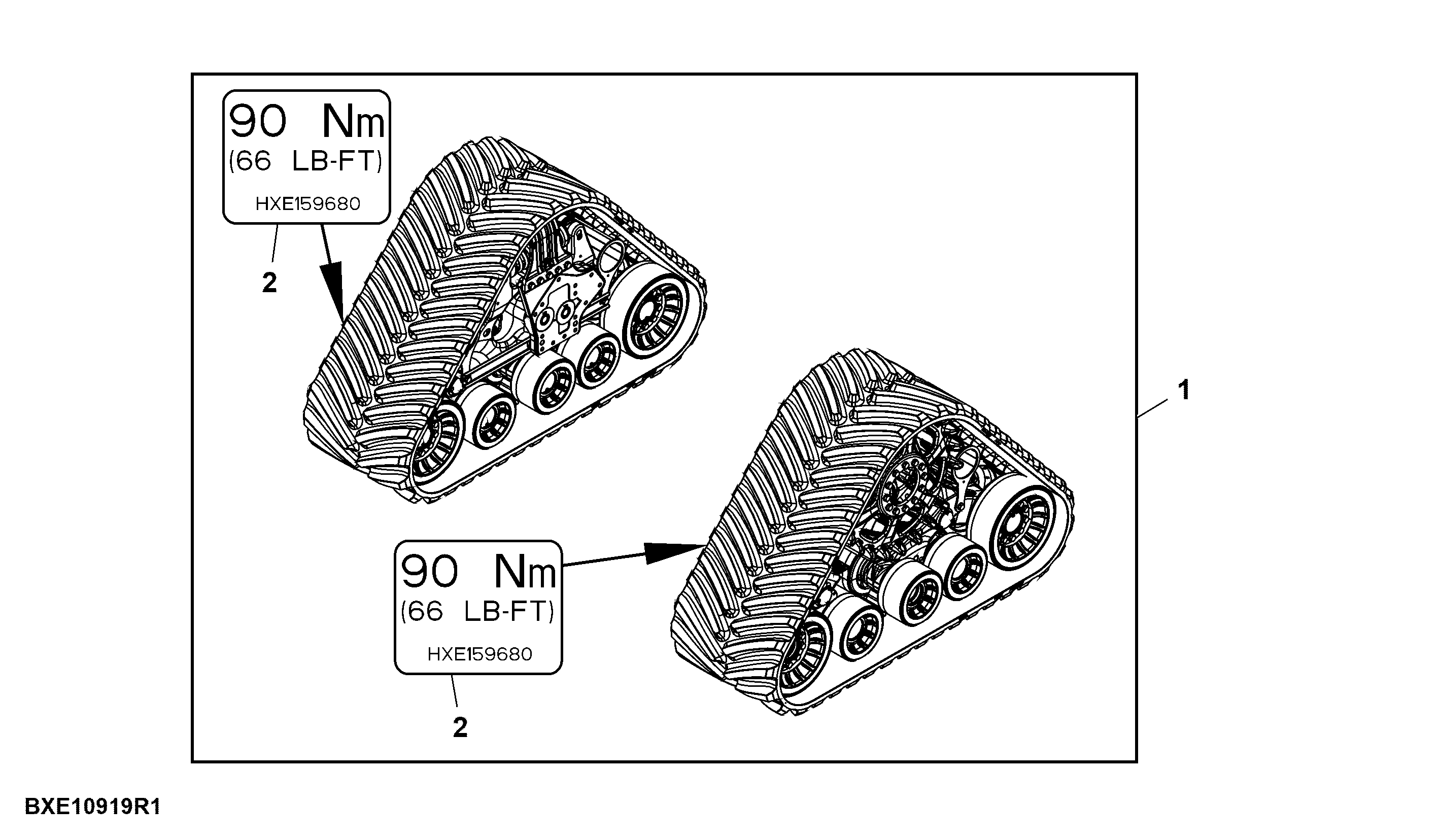 Attachment, Harvester Track, 36 in.