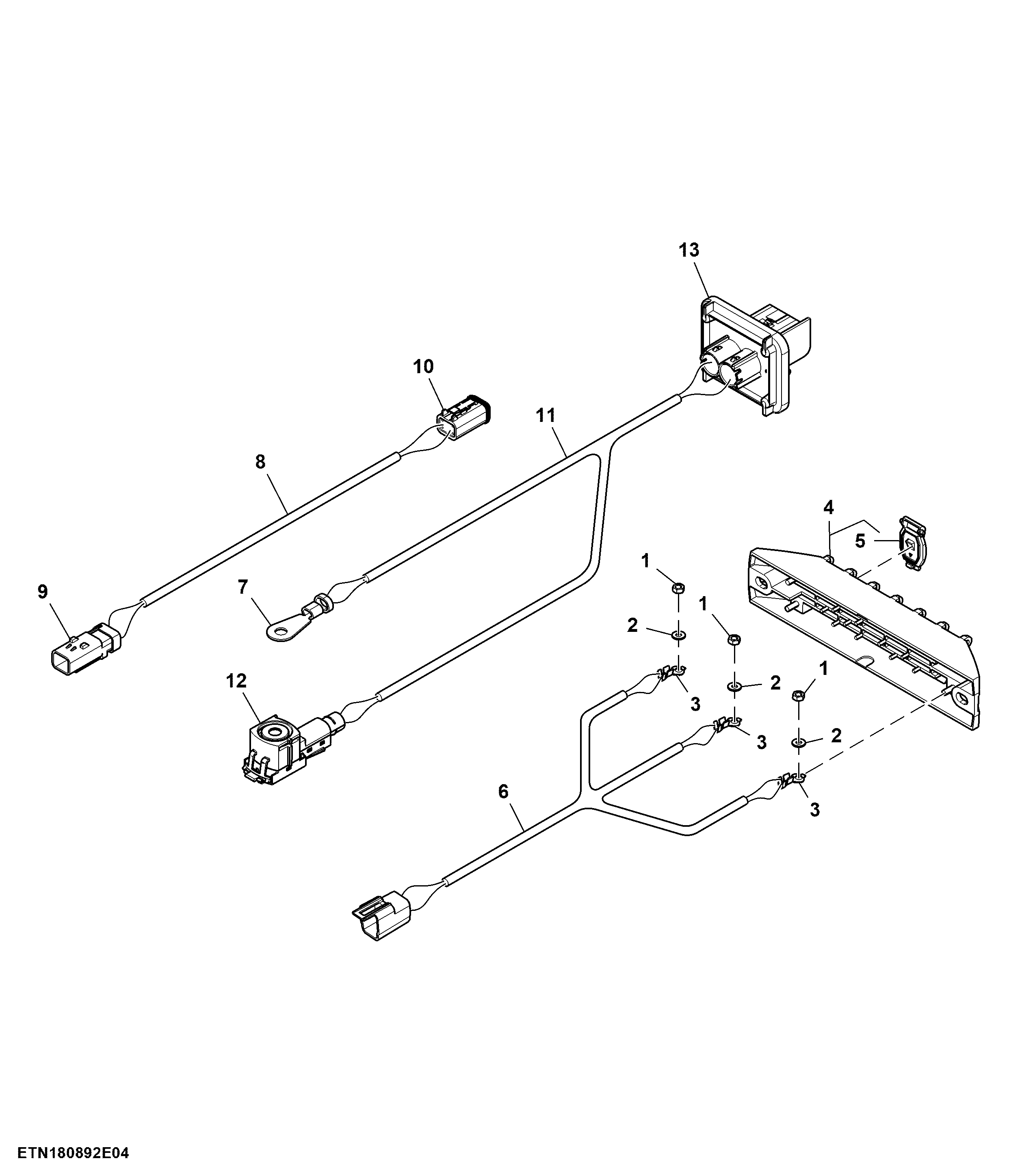 Power Cable, Strip Module and Door Cinch Jumper Harness