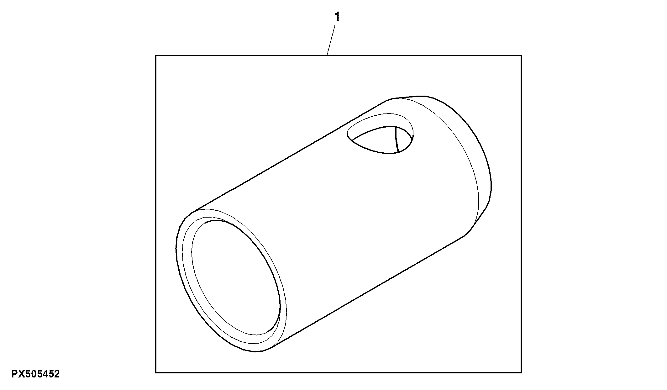 Draft Link Conversion Bushing, Category II to Category I, Attachment