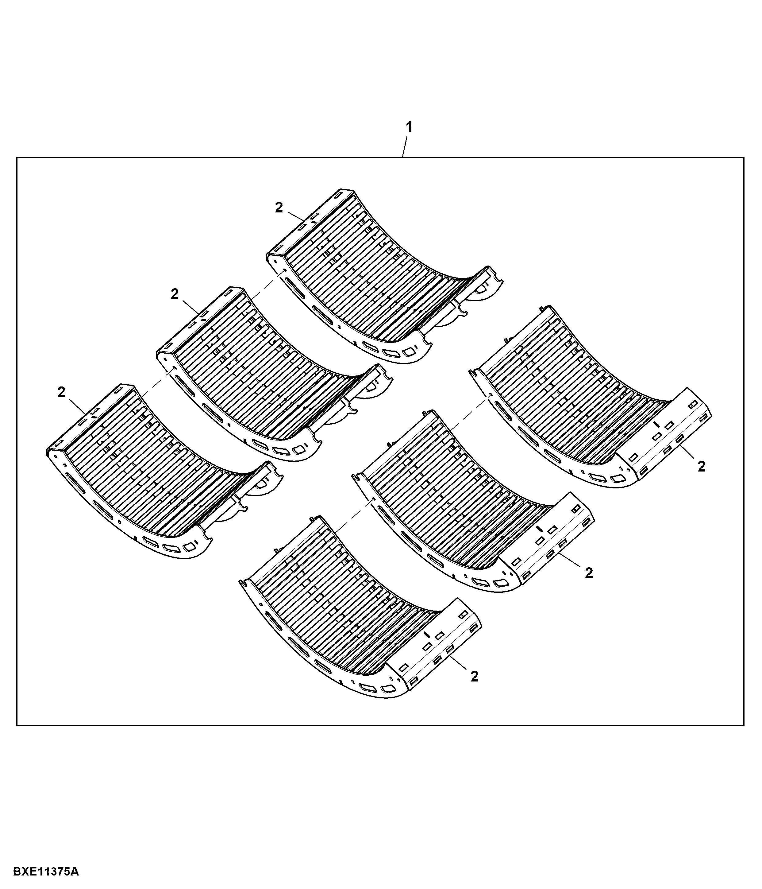 Round Bar Concave, Regular Wear, Attachment