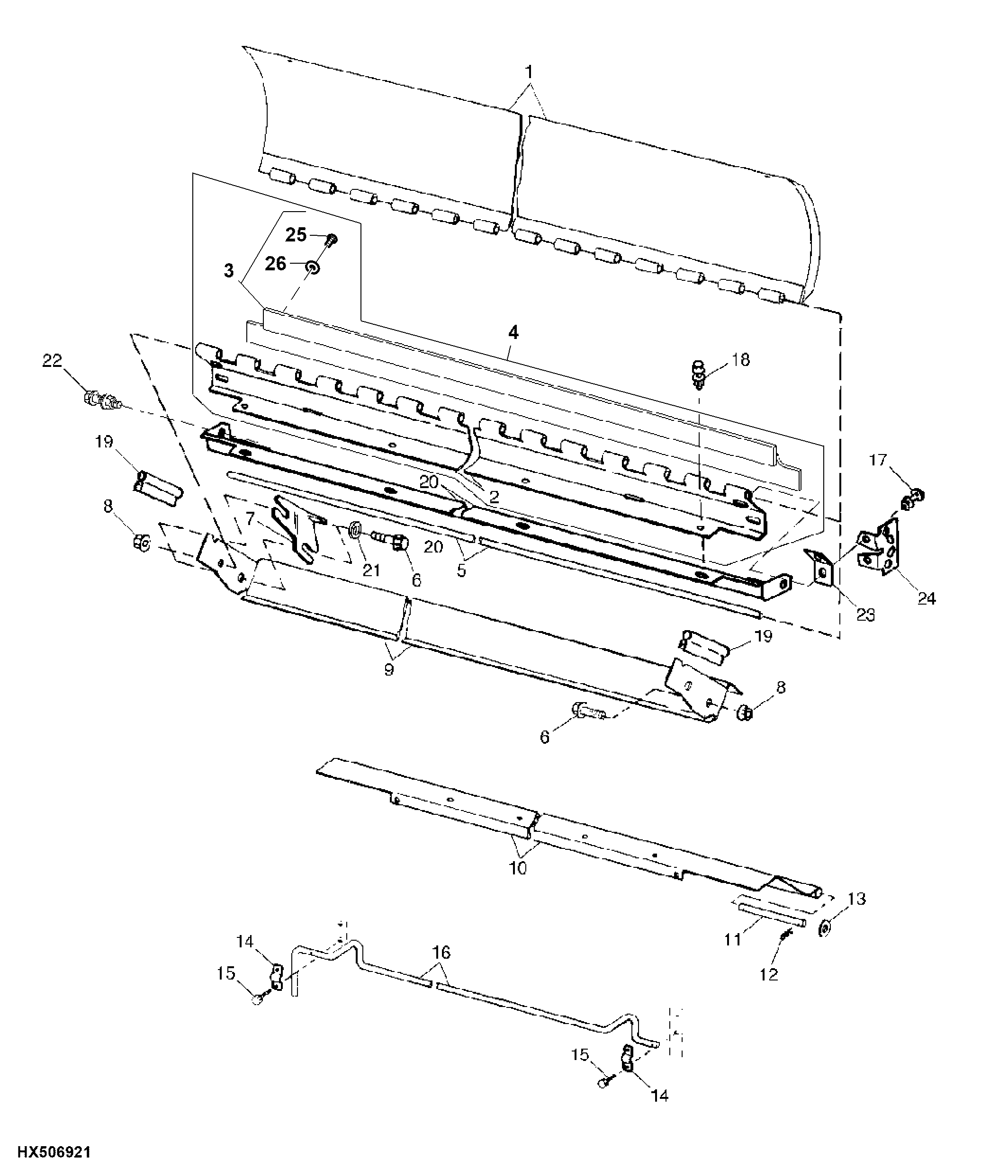 Separator / Feeder House Seal, Stone Trap And Door