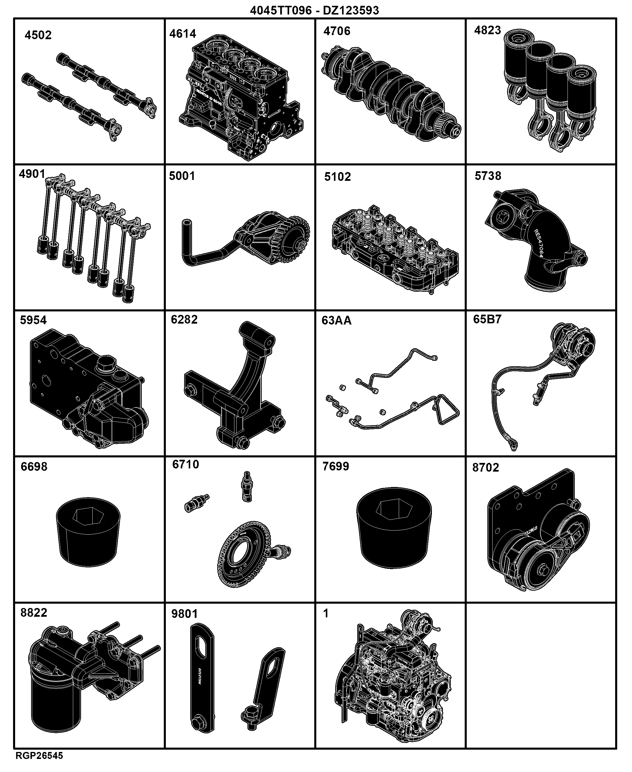 04A Engine 4045TT096-DZ123593-ETN262027