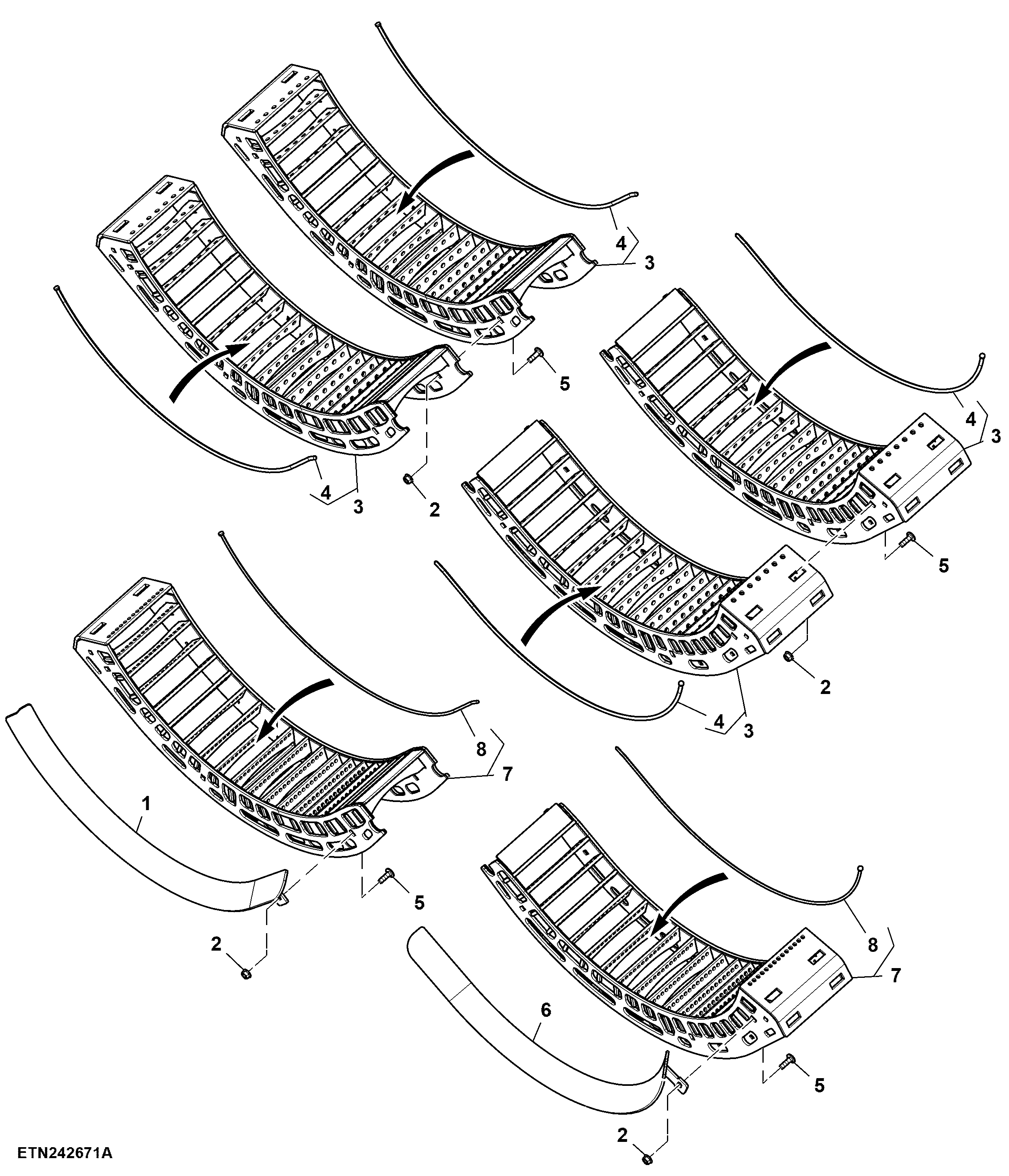 Concave, Small and Large Wire, Extended Wear