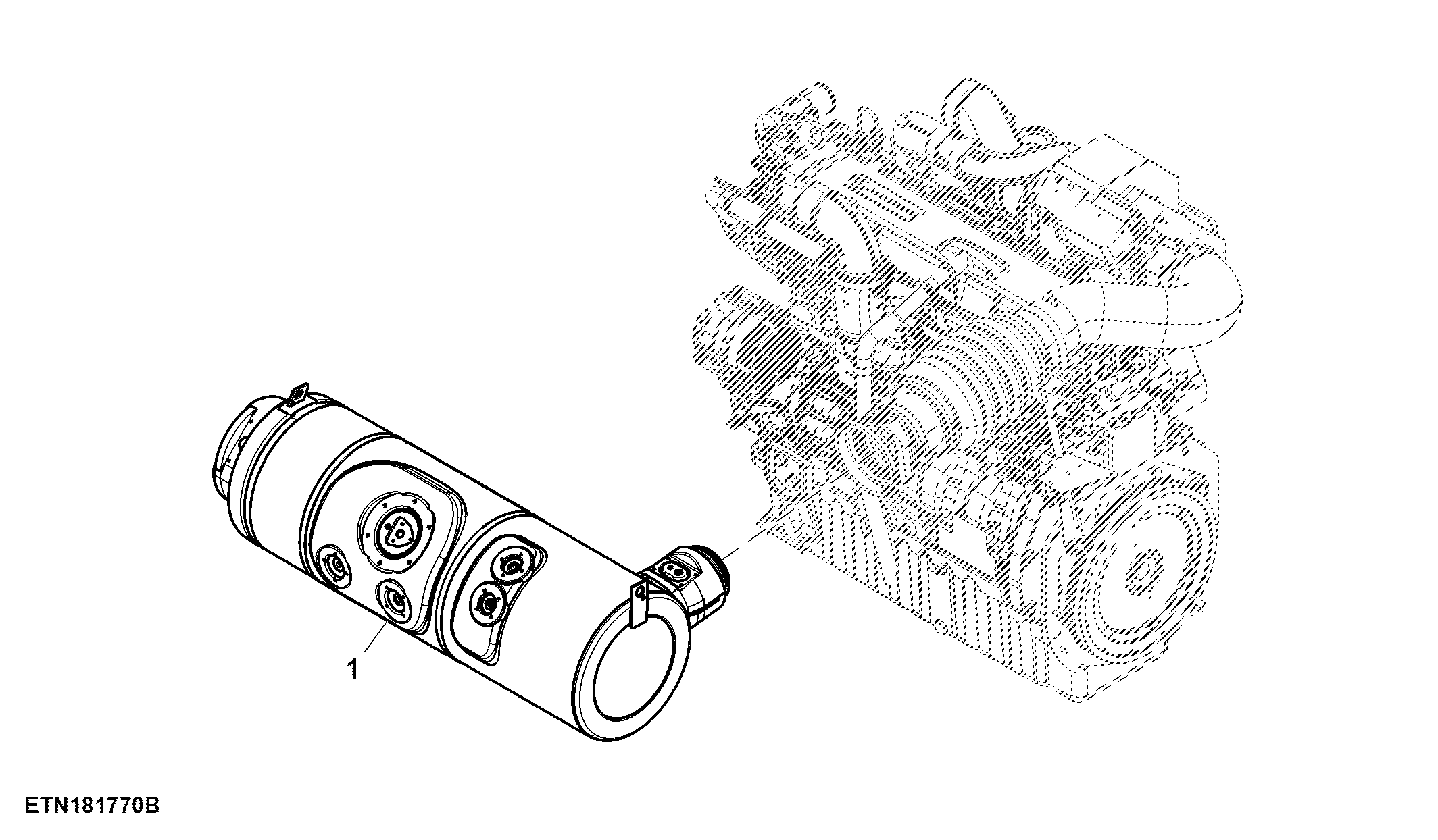 Diesel Oxidation Catalyst W/ 1 Turbo, Stage V