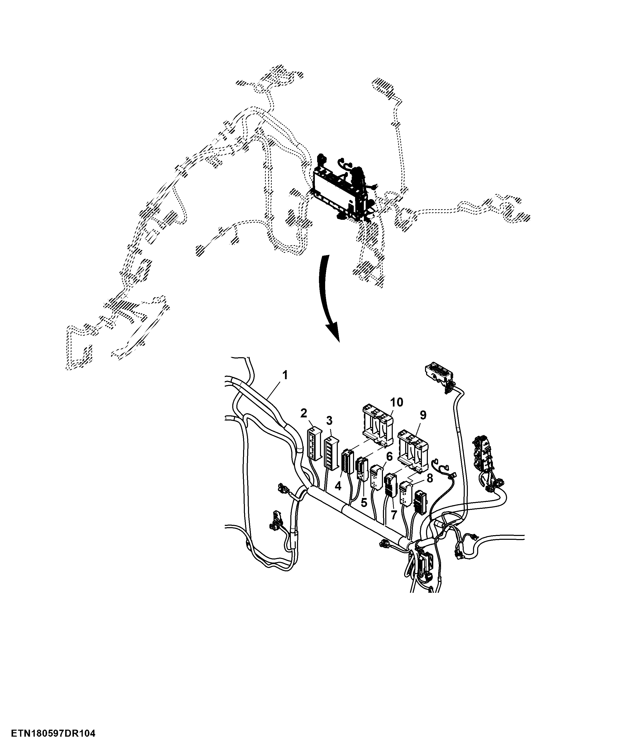 Wiring Harness, Cab, CommandQuad™, W/ CommandARM™ (4/7)