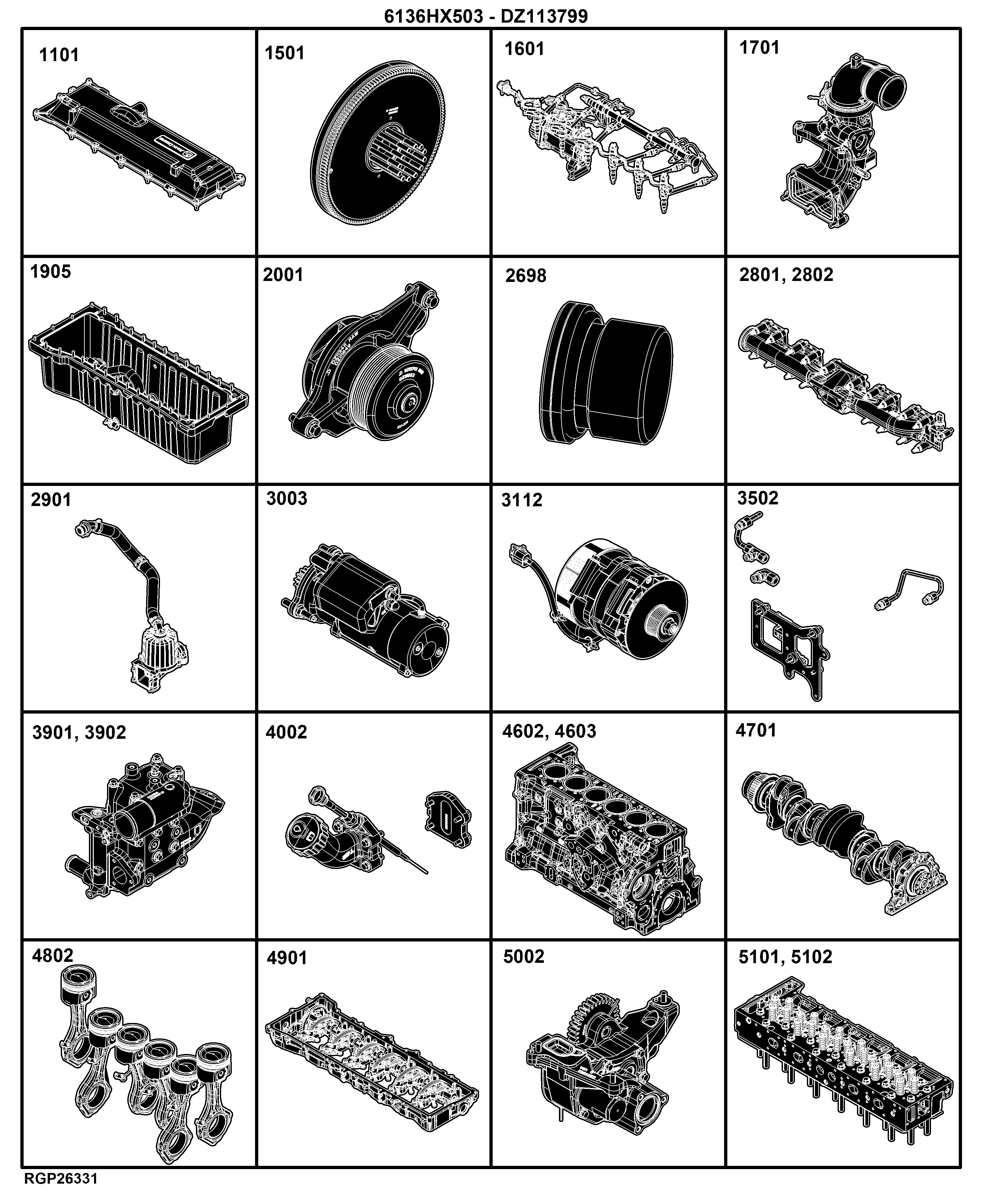 E1 Engine 6136HX503-DZ113799