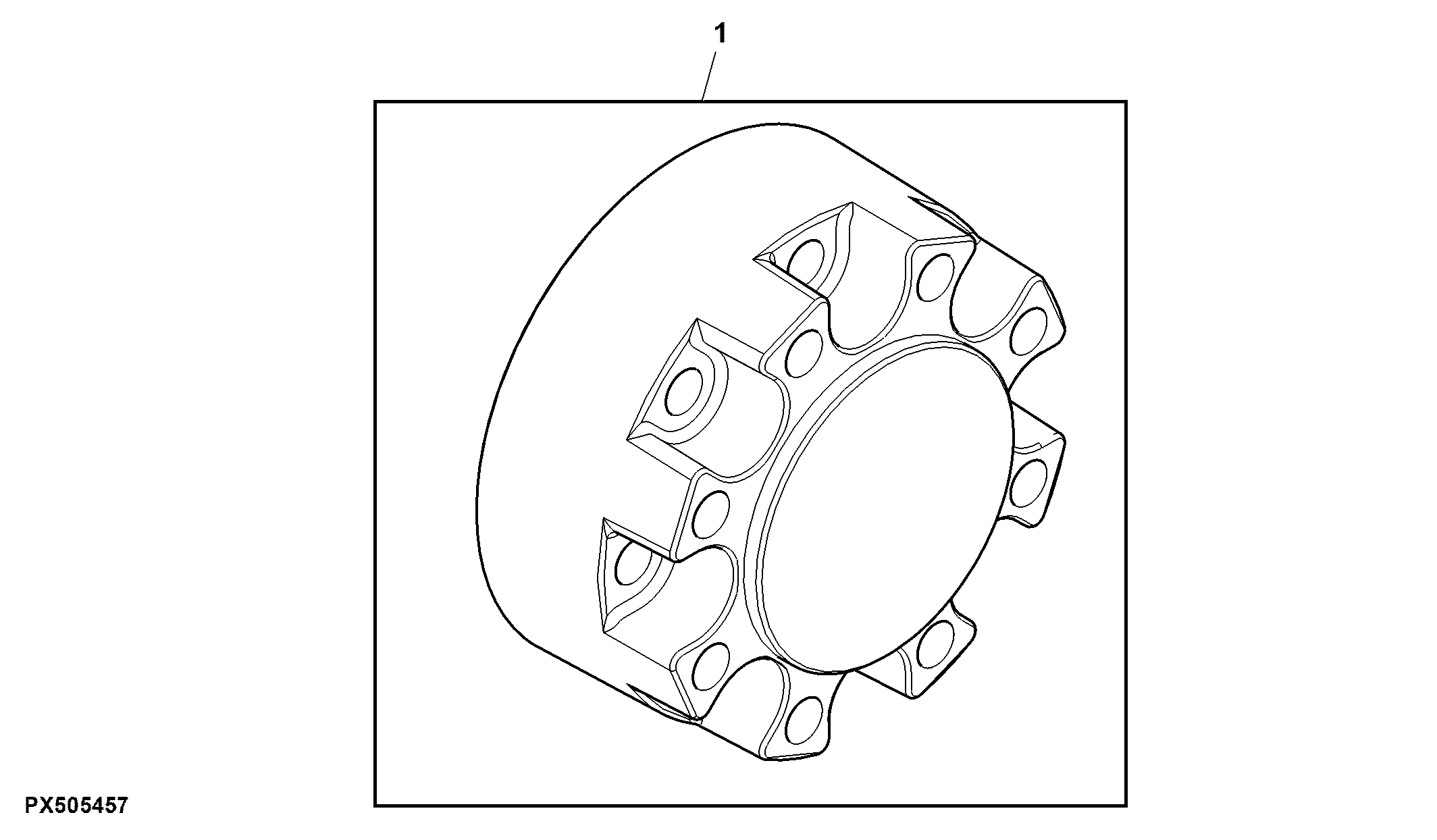 Rear Wheel Spacer, 111 mm, Attachment