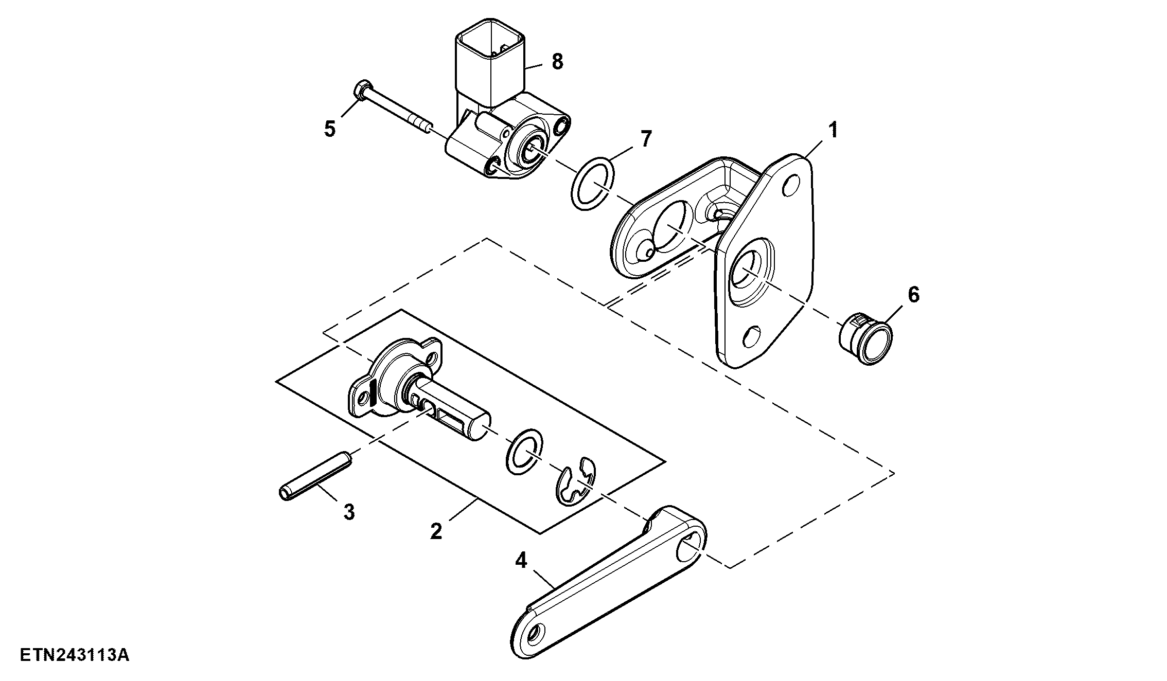 Sensor, Feeder House Header Raiser / Lower Position