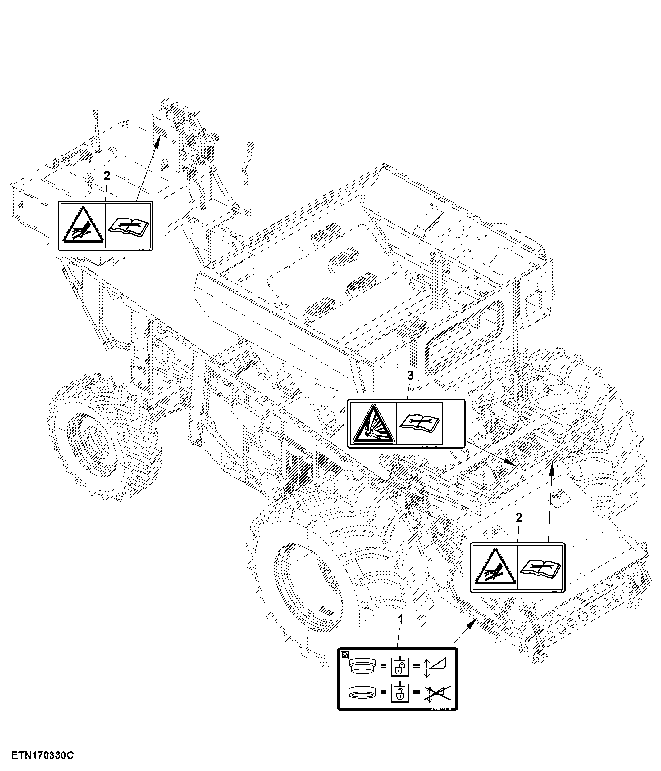 Hydraulic Decal, Text Free