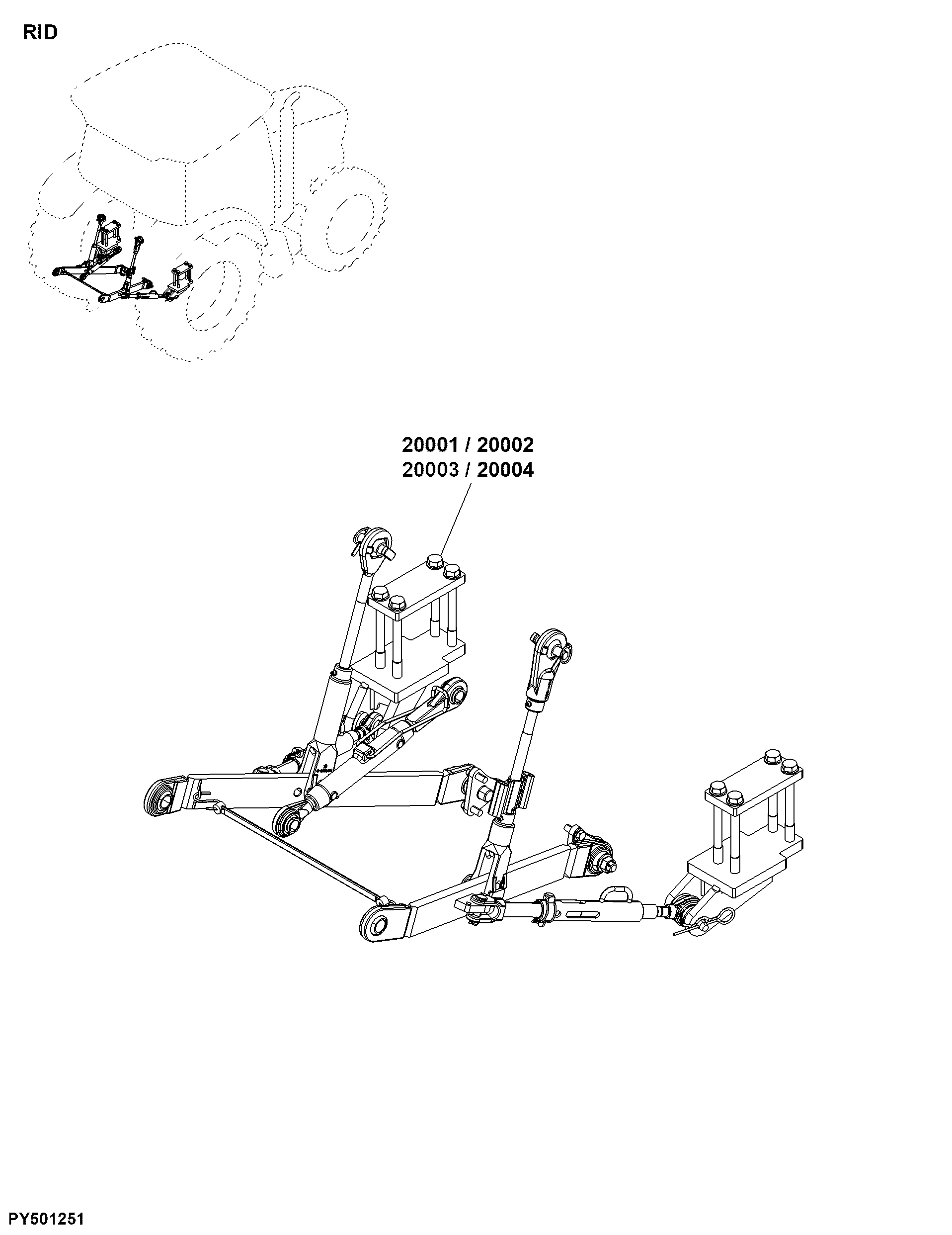 RID Linkages, Rear Hitch