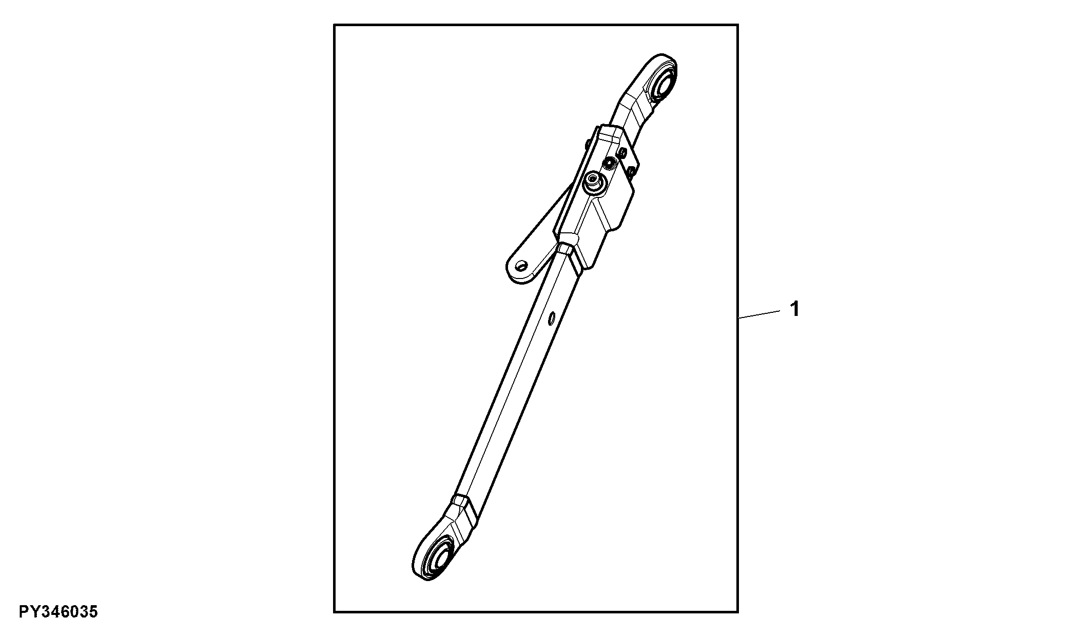 Attachment, Telescopic Draft Link, RH