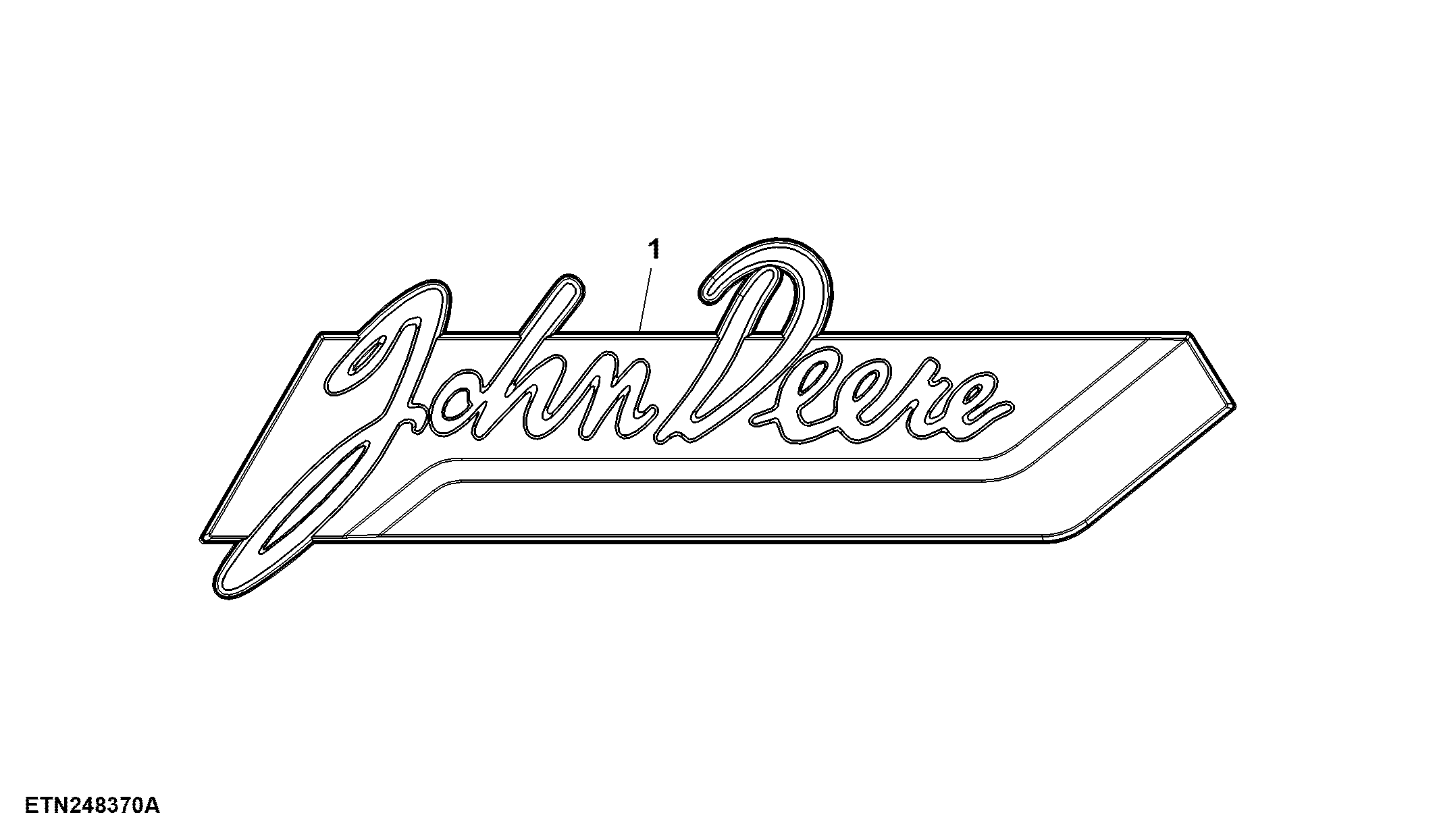 John Deere Signature Name Badge