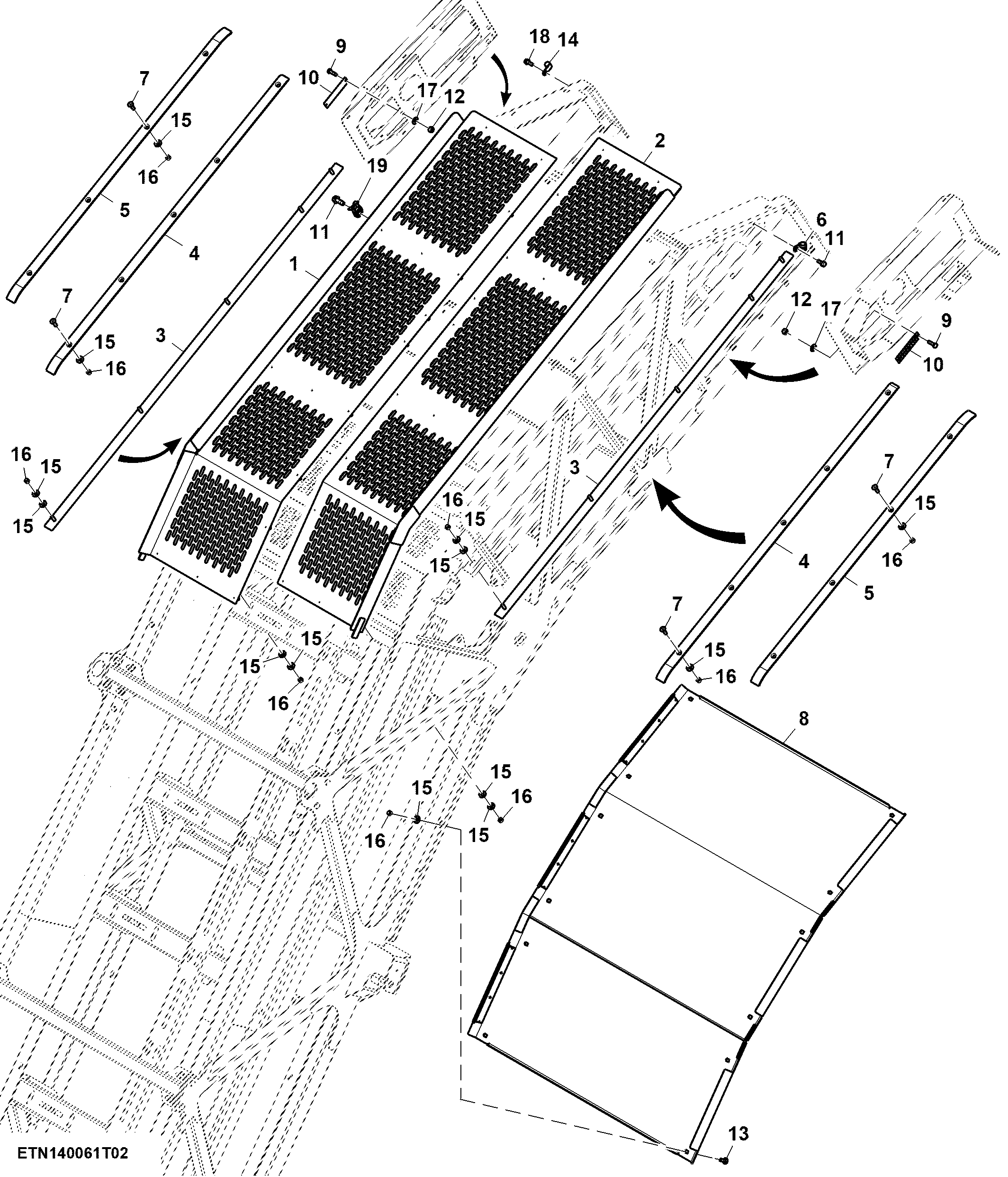Elevator Floor, Upper, 24 in. Extension ( - 210049)