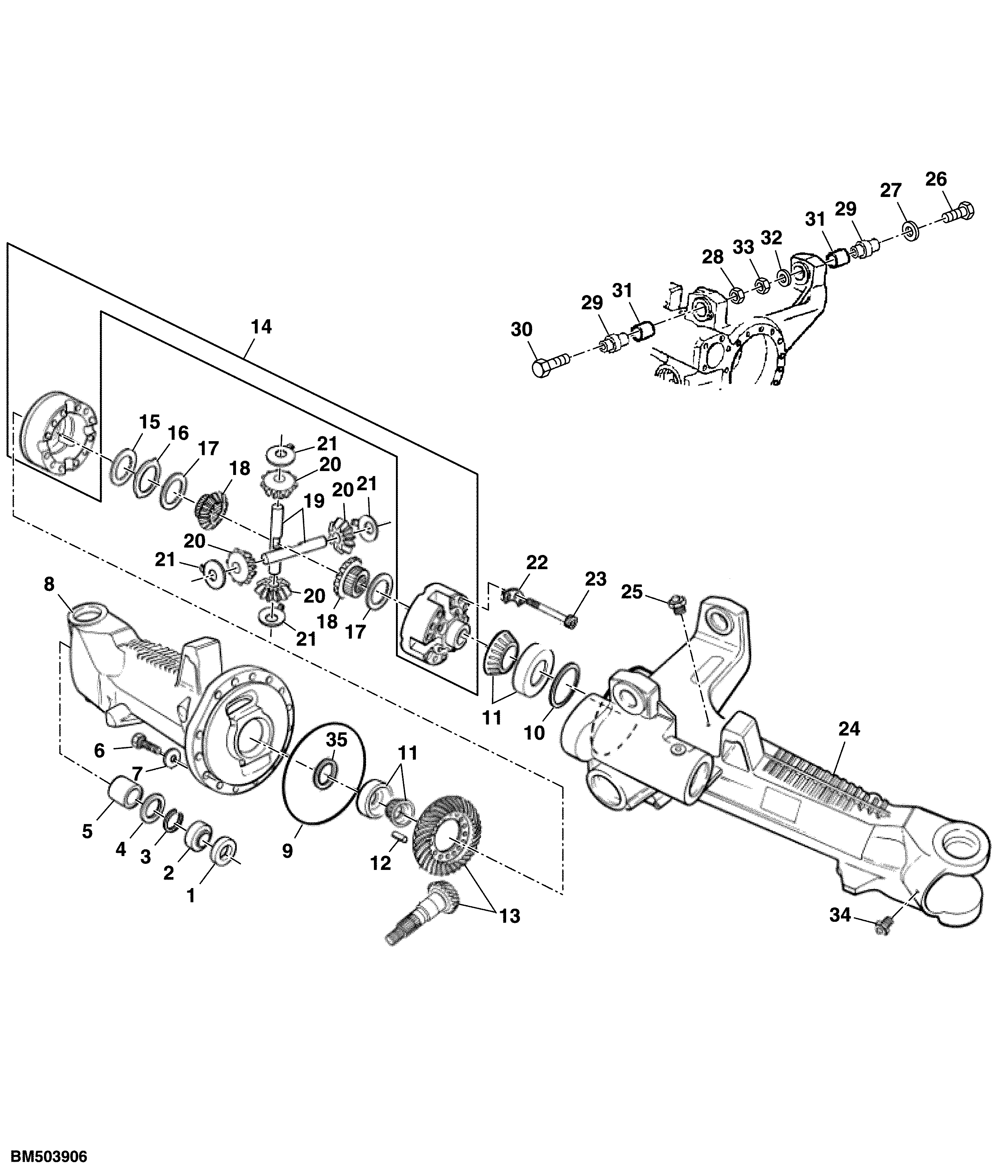 Multiple Disk Self-Lock. Differential, FWD-Axle