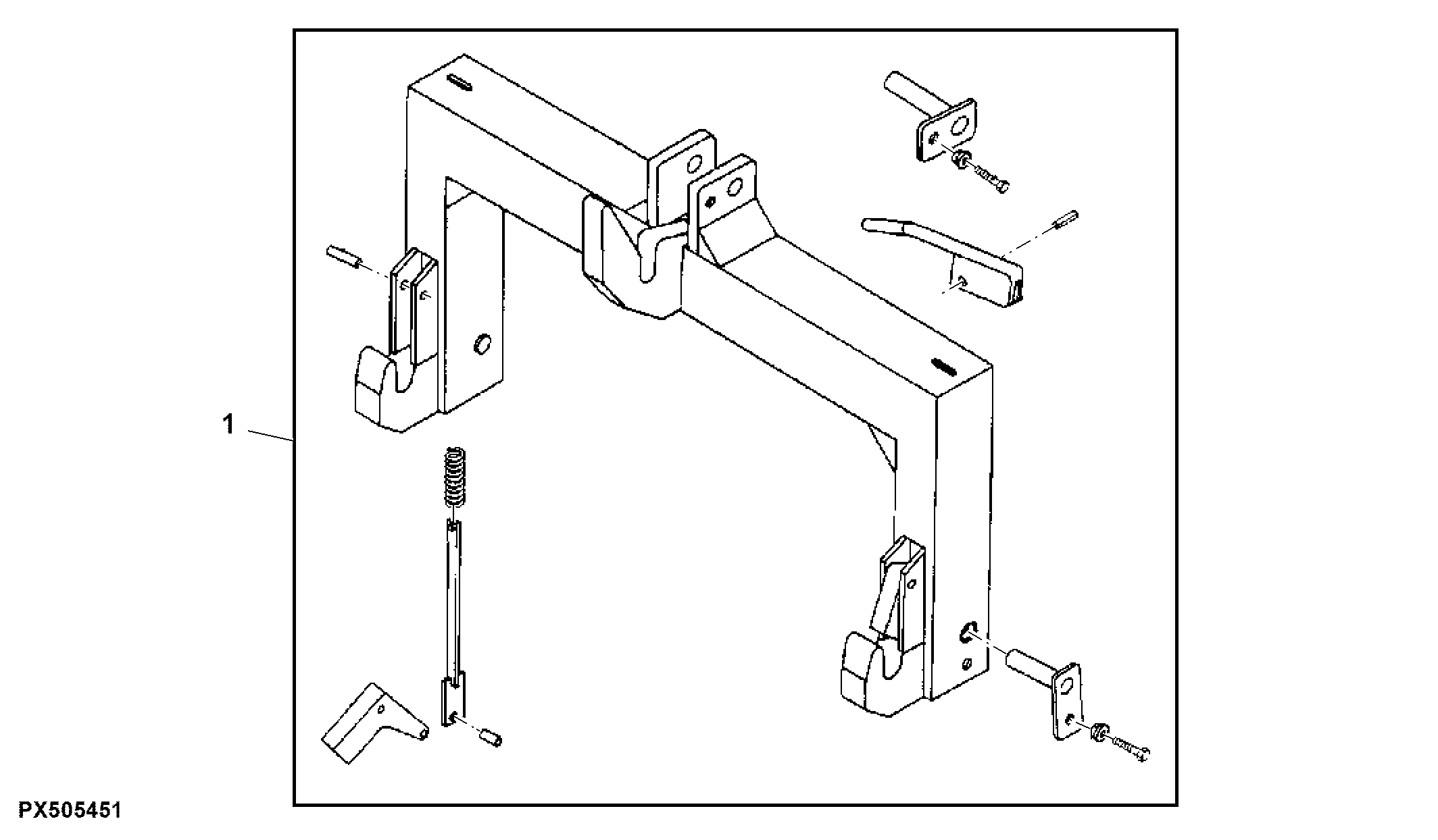Attachment, Quick Coupler Hitch, Catagory II