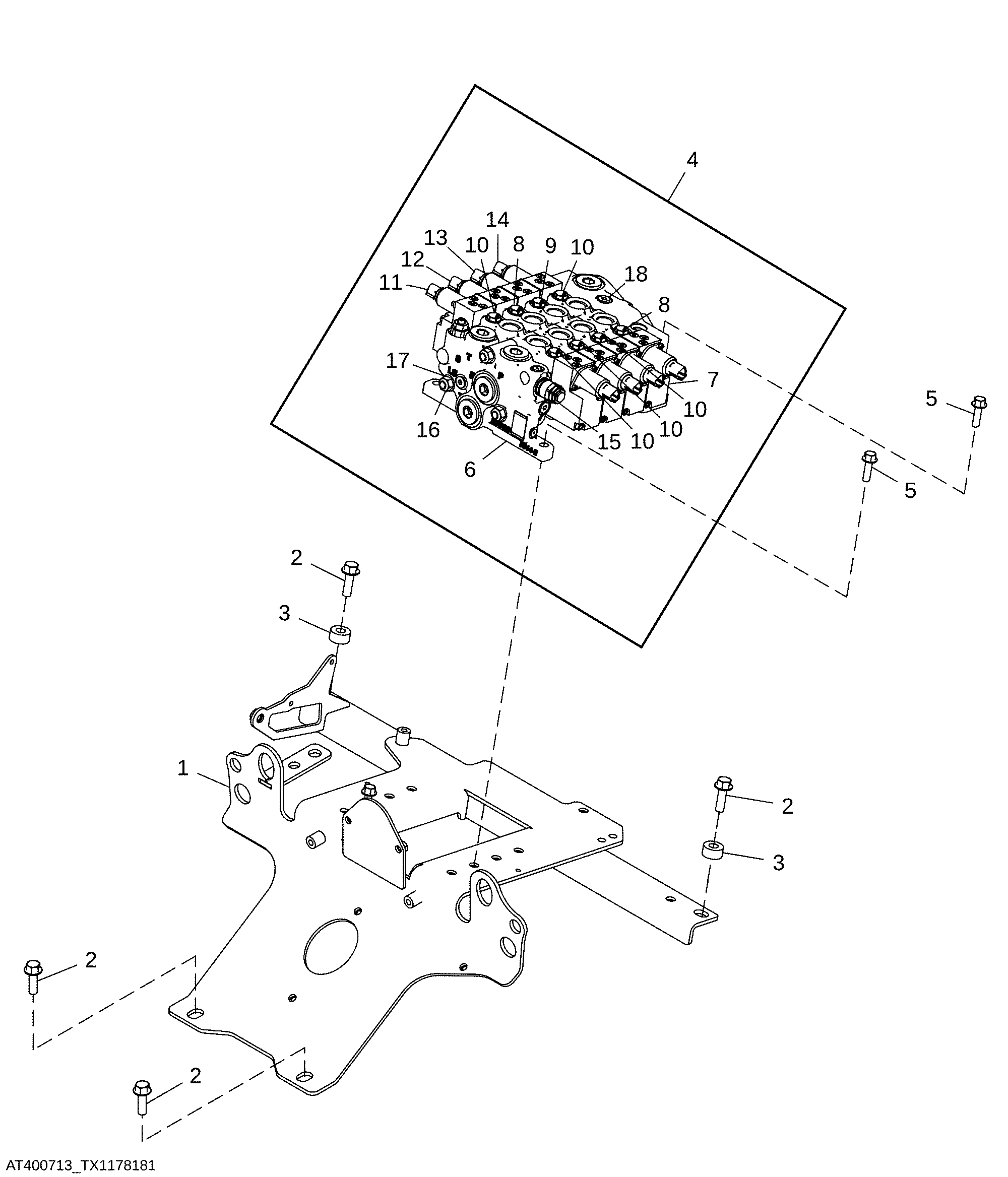 Grapple and Winch Valve, Dual Function Arch