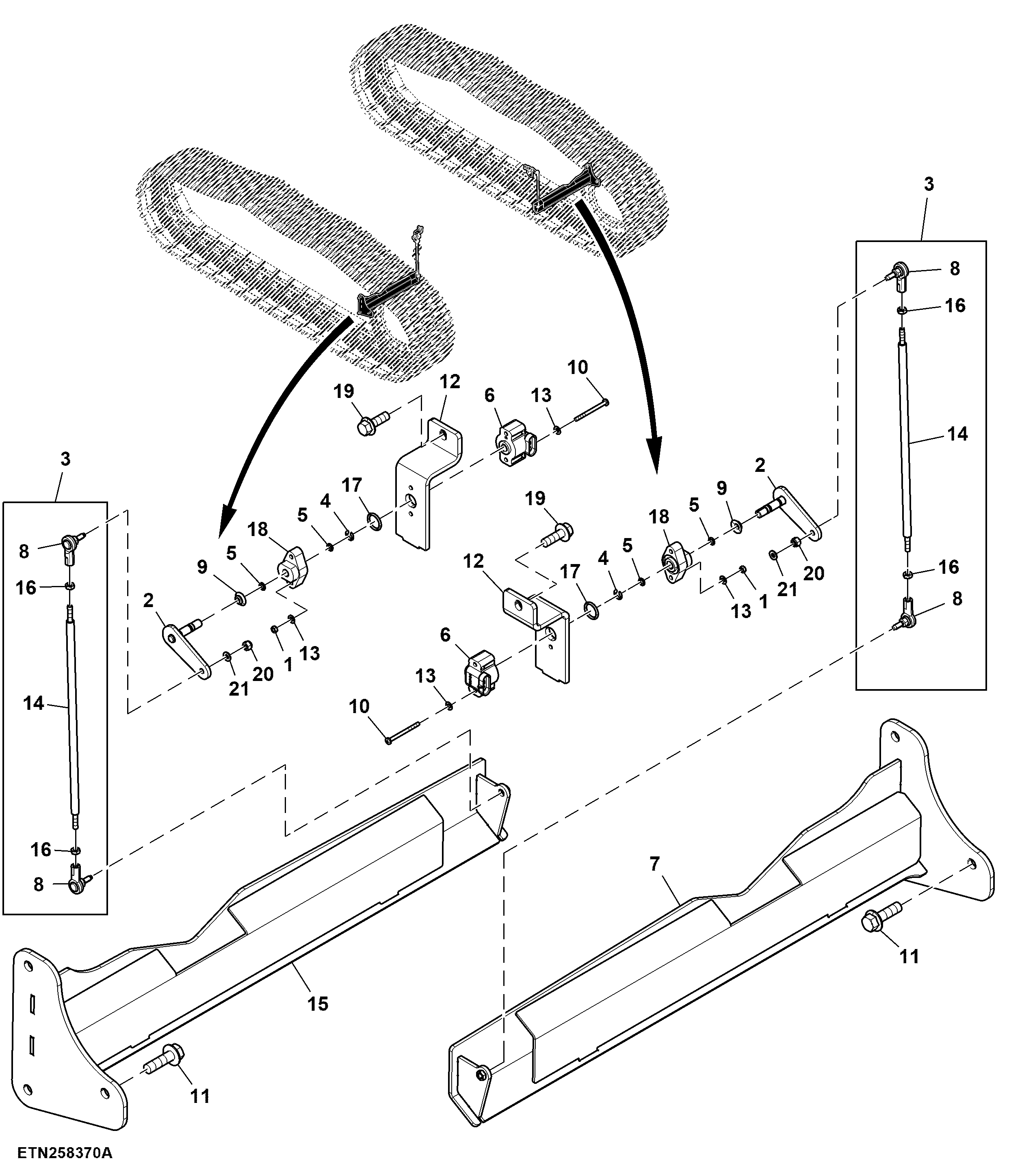 Height Indicator Mounting, 3.6 m Axle (Louisiana Only)