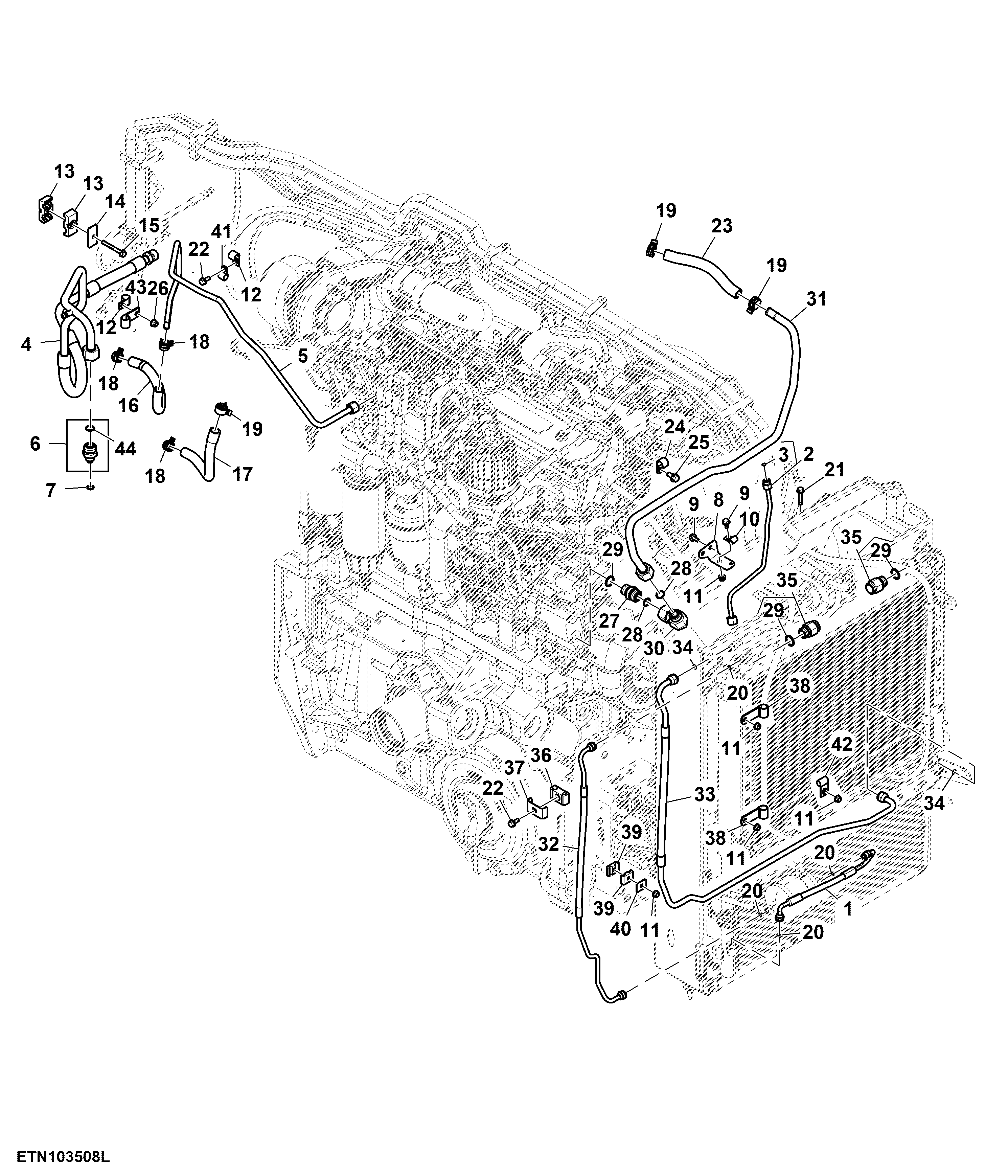 Front Line Bundle, 1500 MFWD, W/ Ether Aid, T3 Engine, (1/2) (For EAEU) (060001 - )