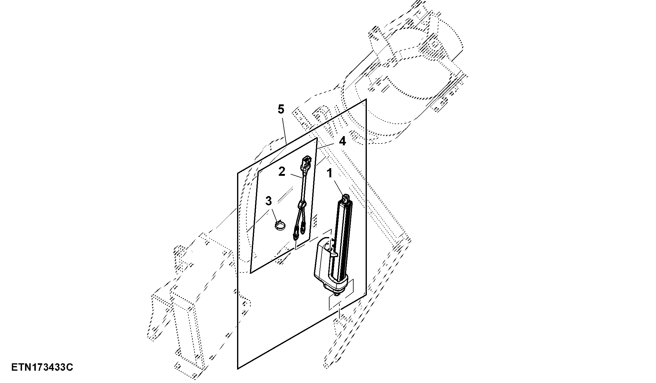 Actuator, Loading Auger Housing