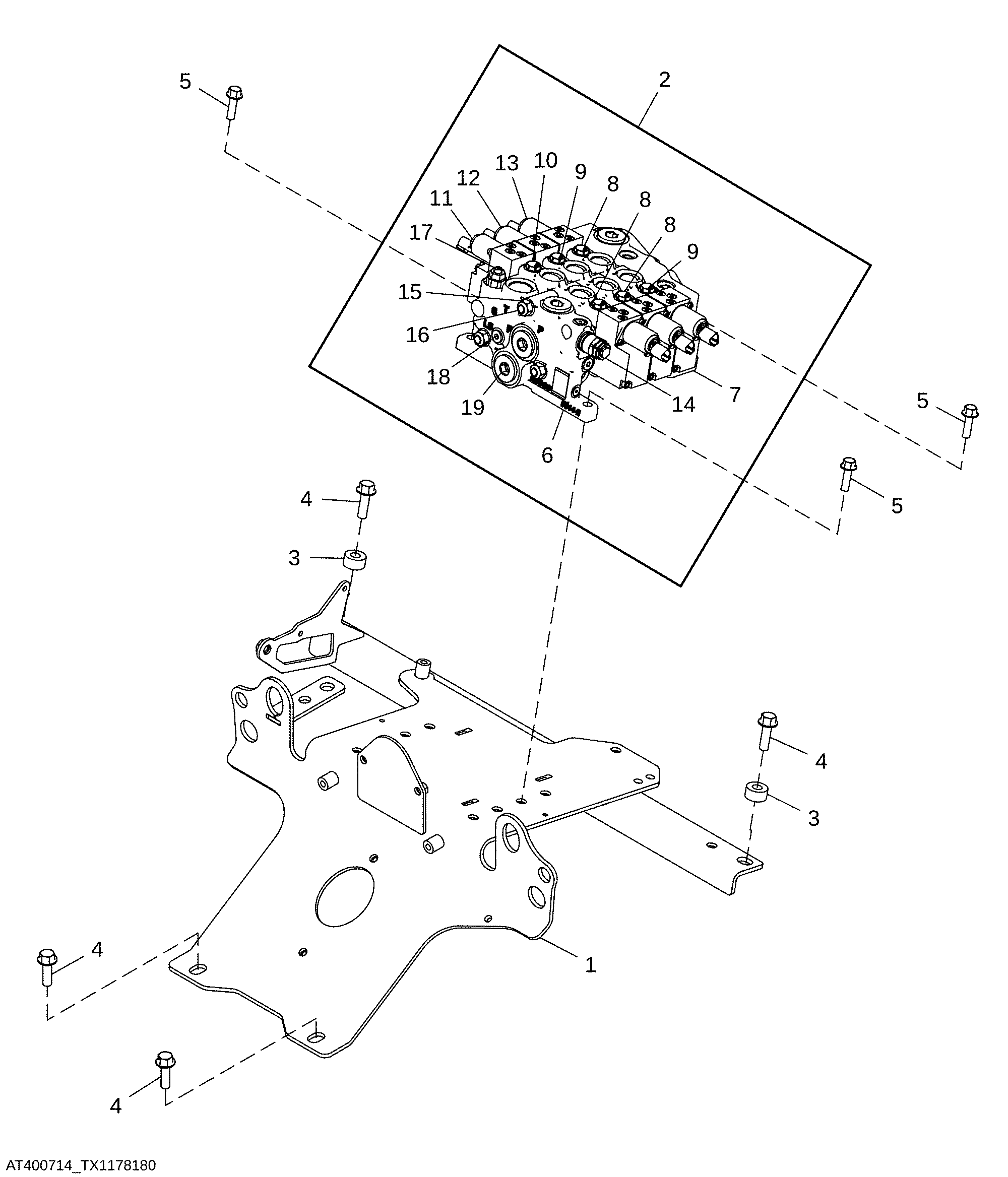 Grapple and Winch Valve, Single Function Arch