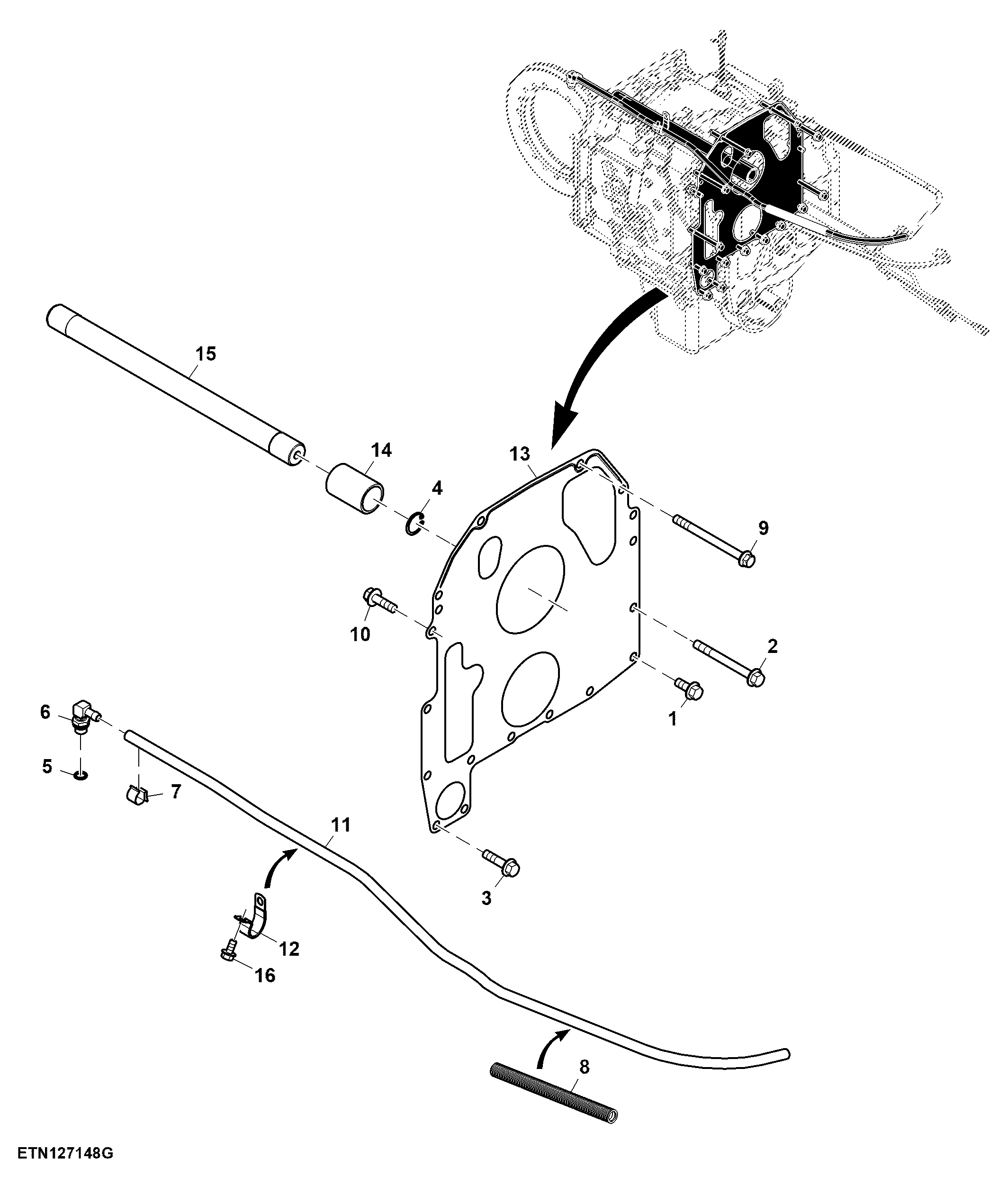 Mounting Parts, PowrQuad™, W/ Mechanical Reverser Control