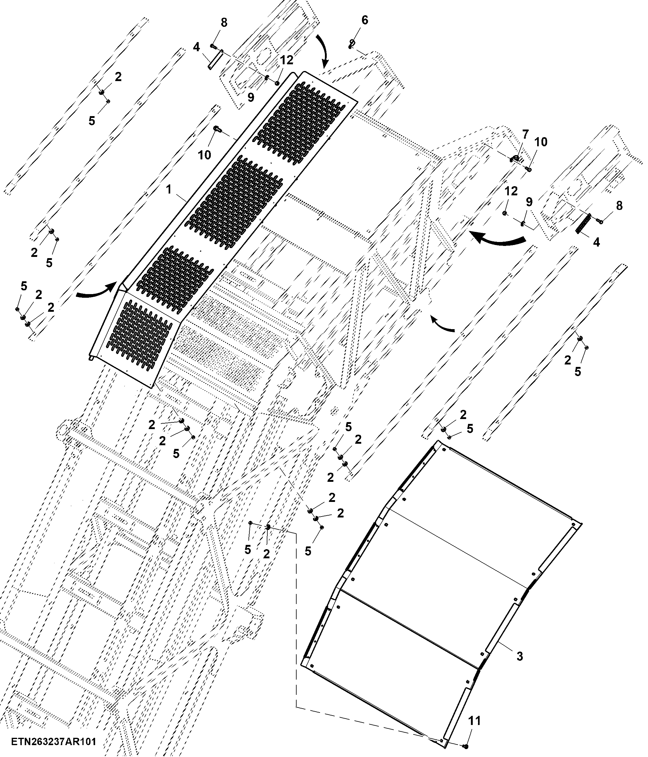 Elevator Floor, Upper, 24 in. Extension (210050 - )