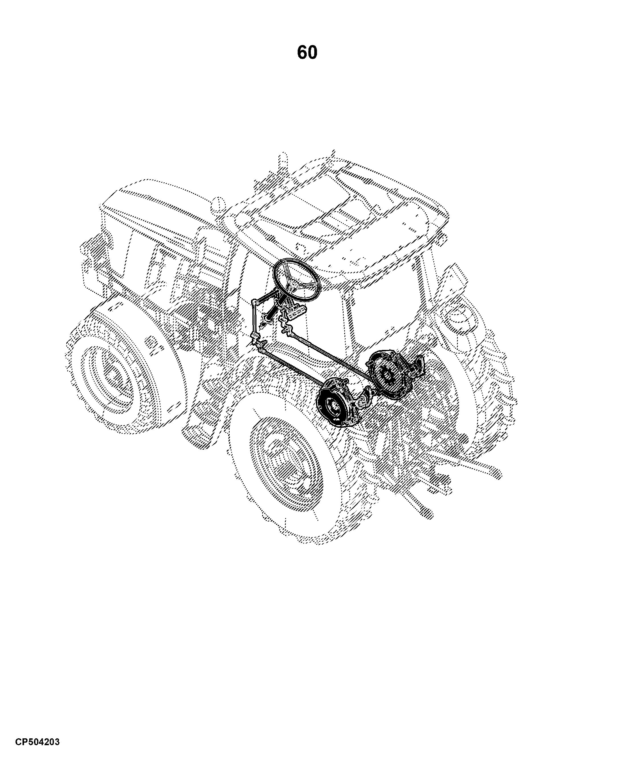 6095B Tractor (Cab) (Engine: 4045HCP04,4045HCP08)(Russia and Asia Edition)