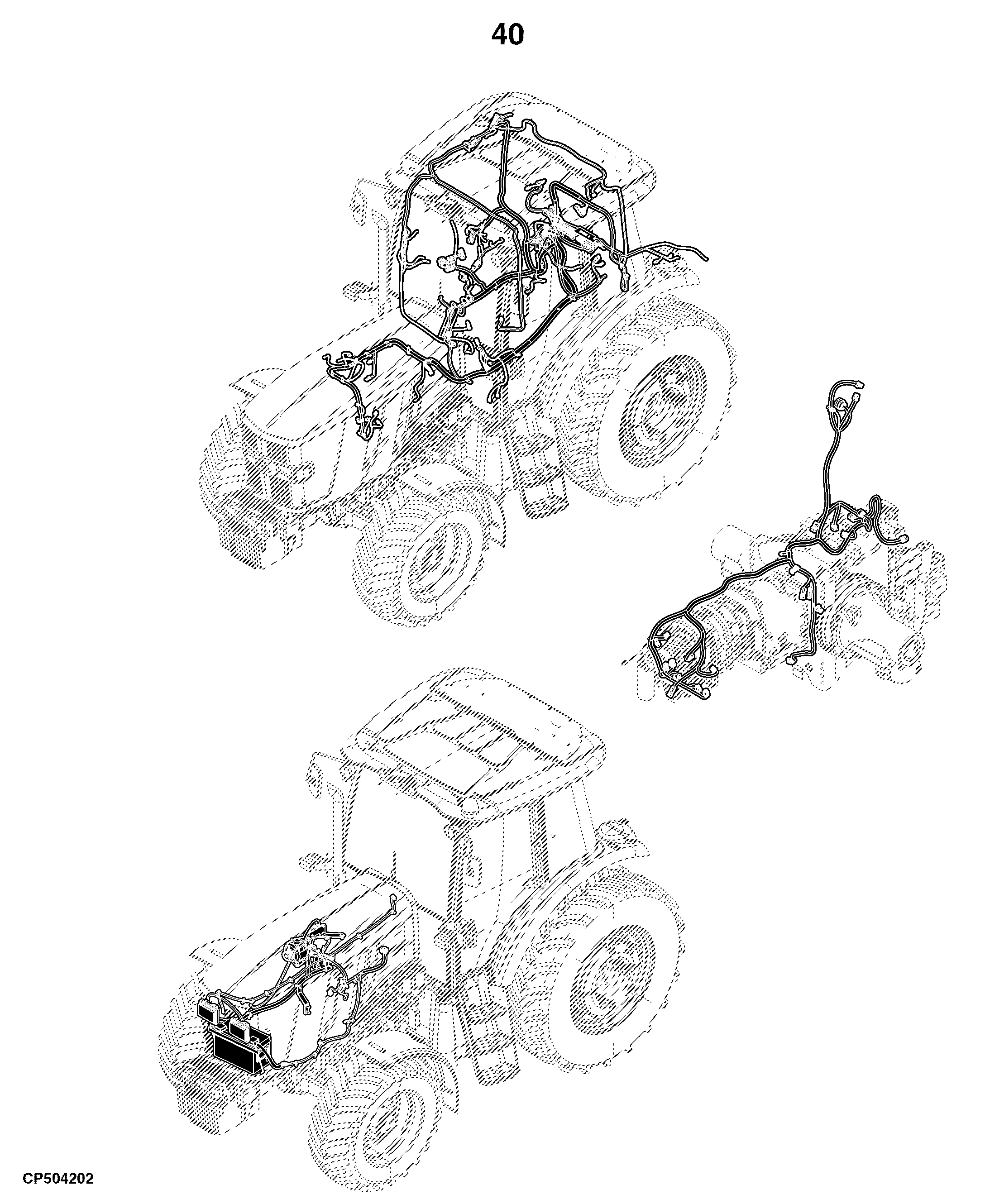6095B Tractor (Cab) (Engine: 4045HCP04,4045HCP08)(Russia and Asia Edition)