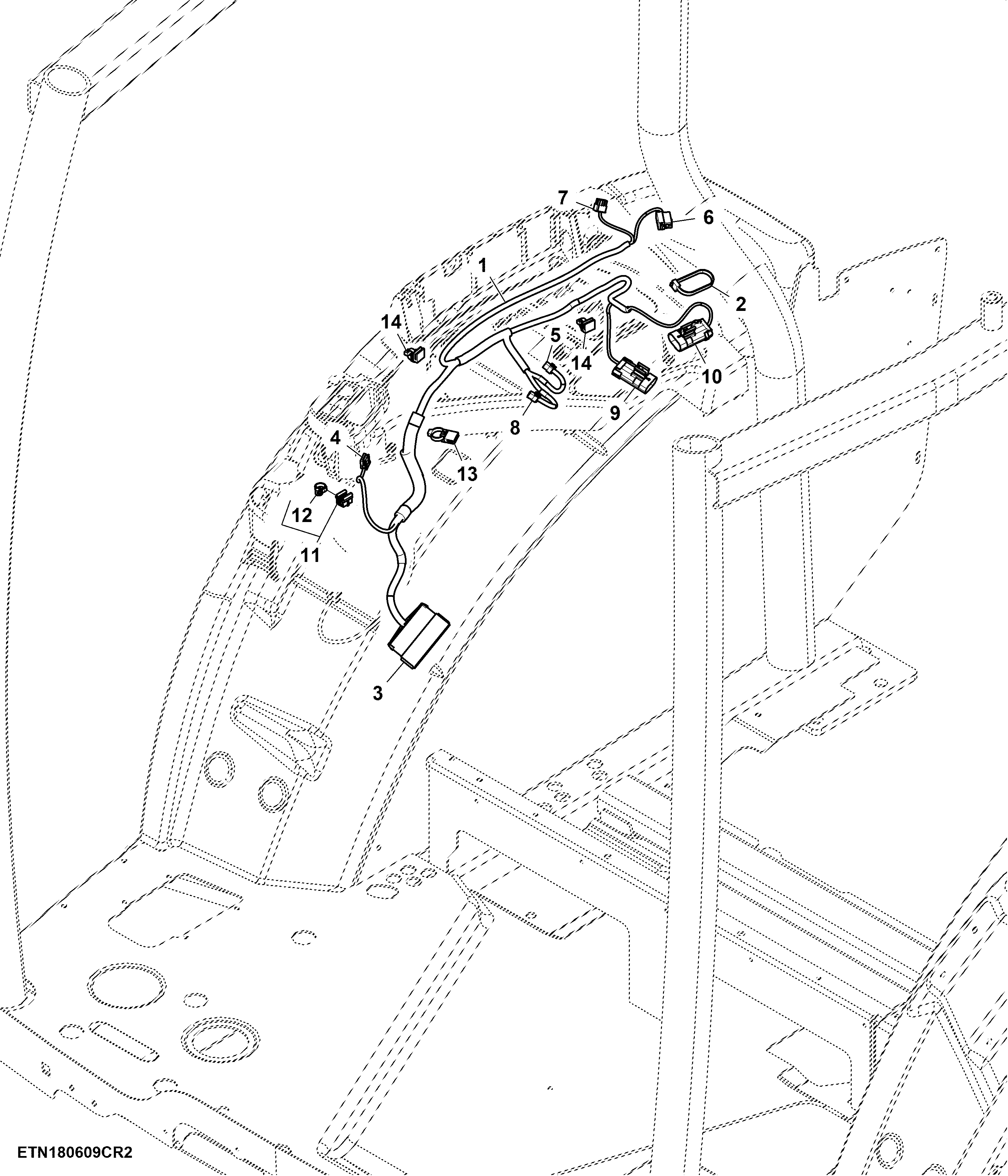 Wiring Harness, RH Console, AutoPowr™ / IVT™, W/ CommandARM™