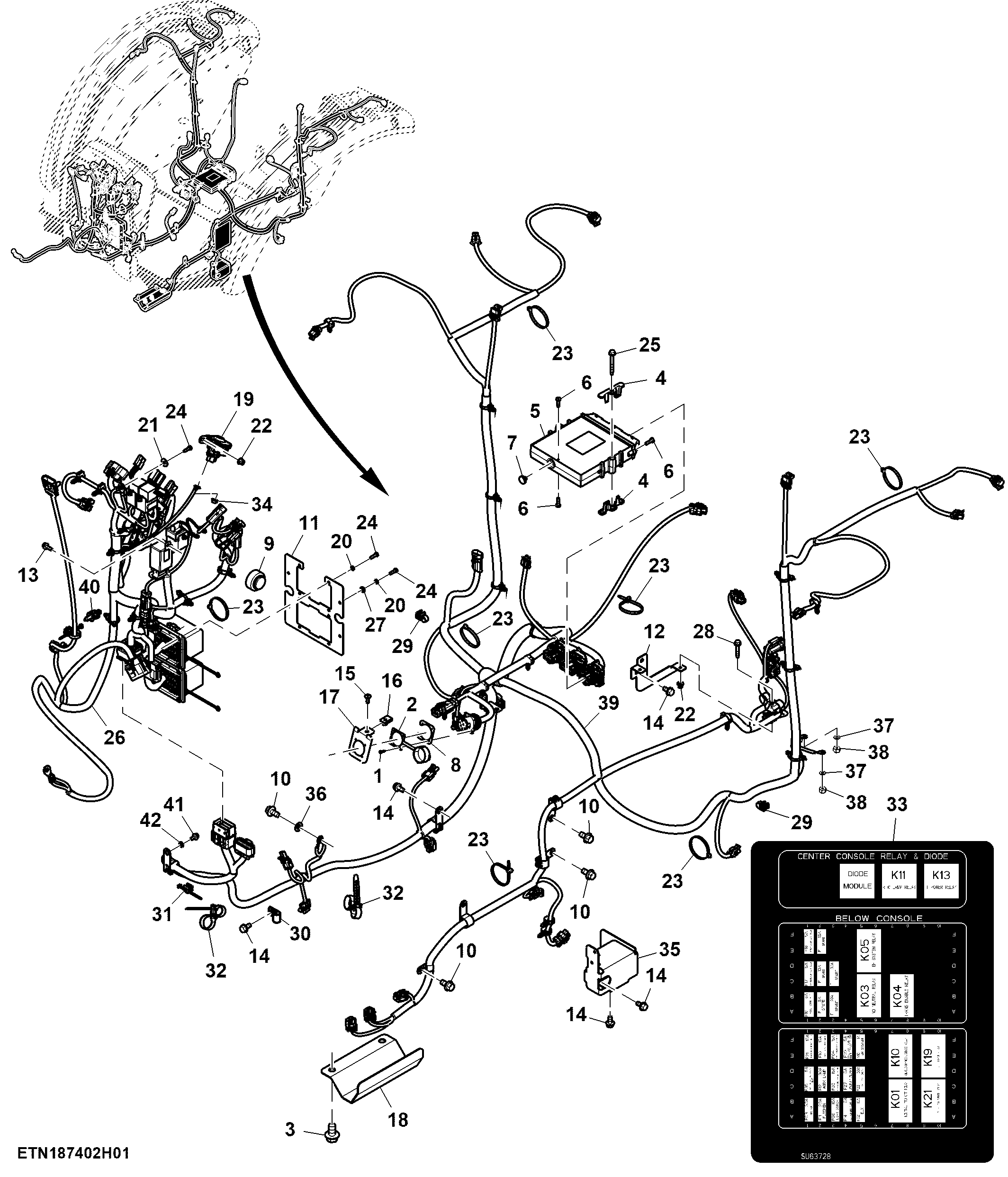 Platform and Console Wiring Harness, PowrReverser™