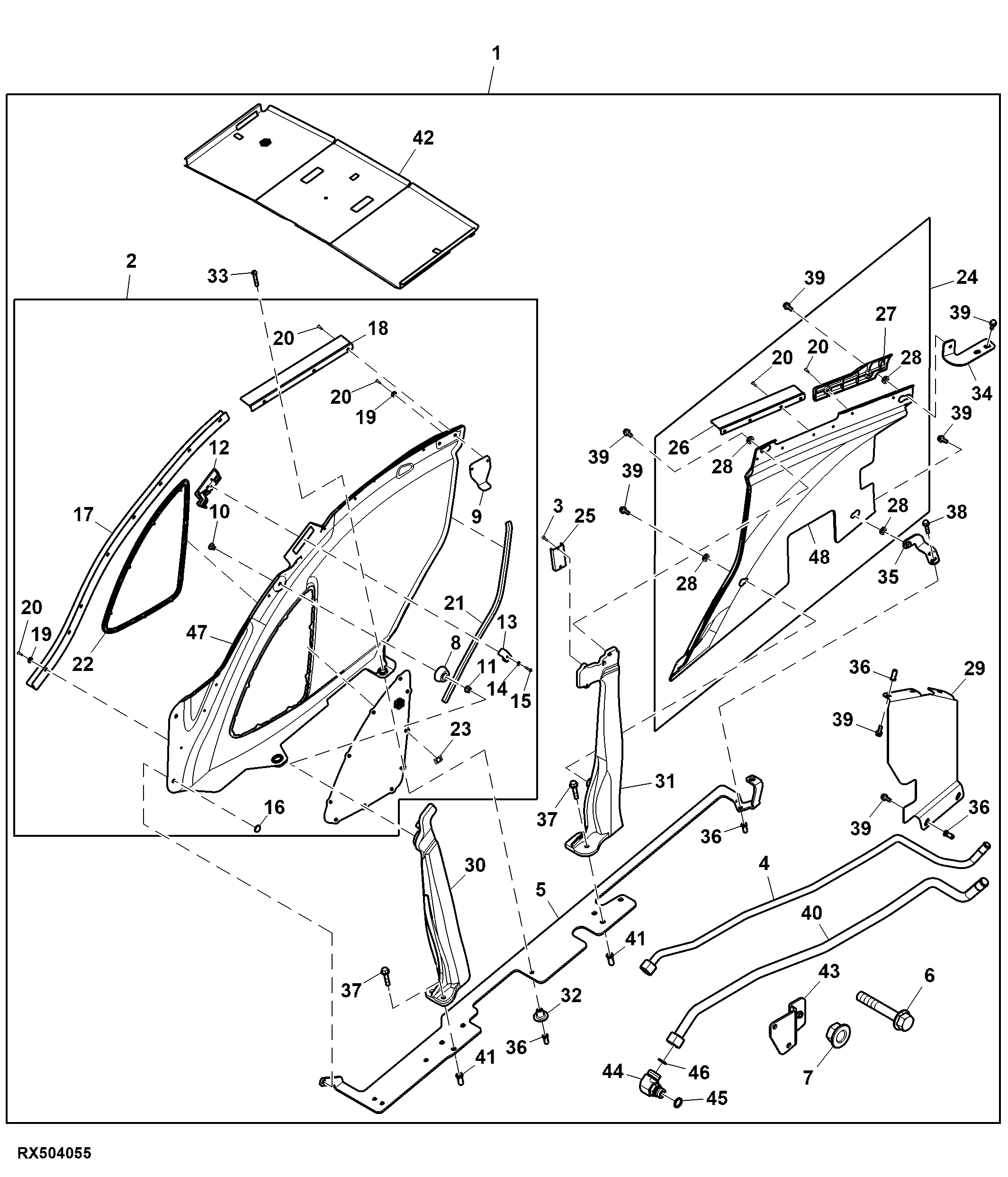 Attachment, Engine Side Cover, 13.5 L FT4 Engine, RH