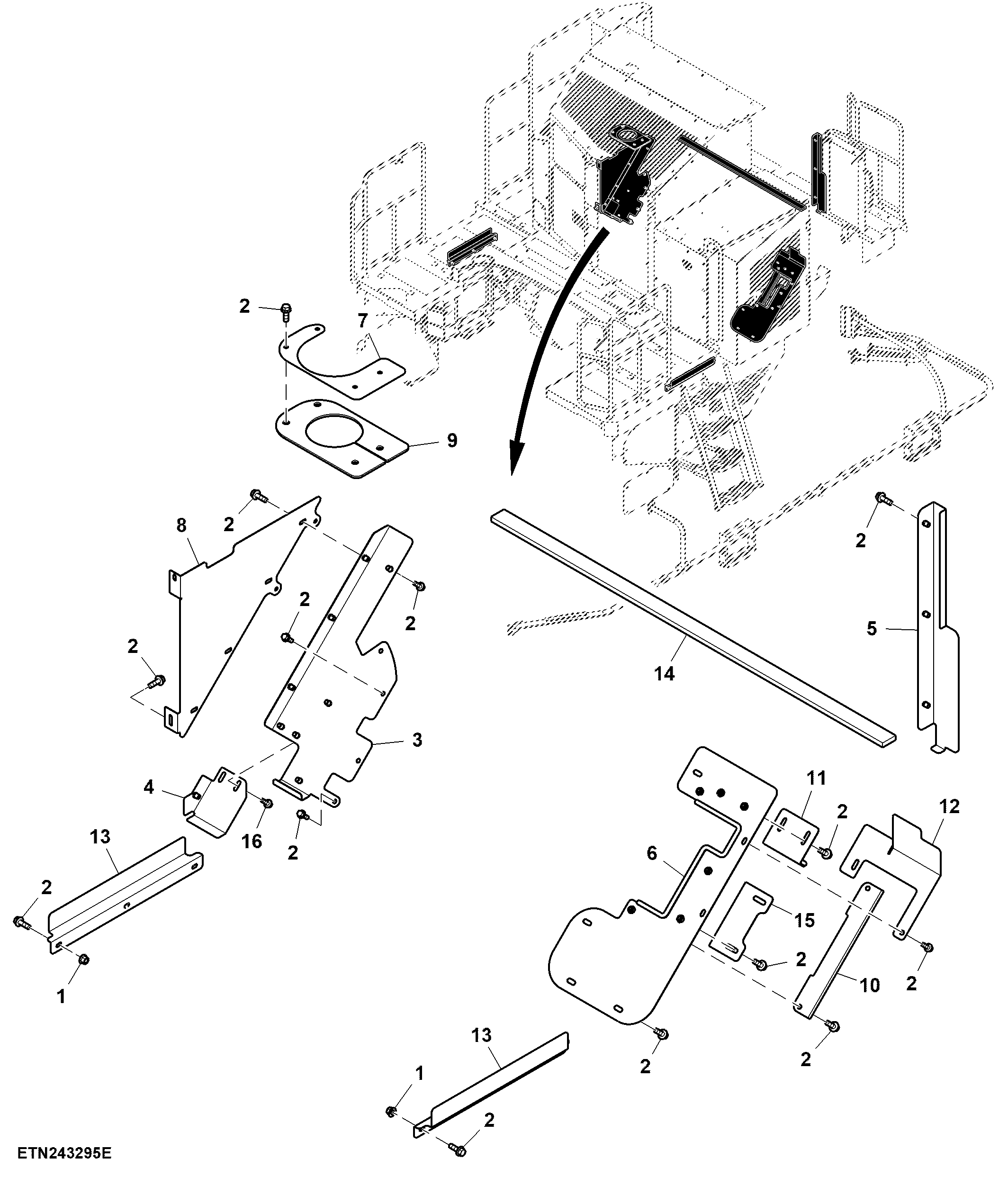Shield, Hot Air Recirculation (Not For Brazil)