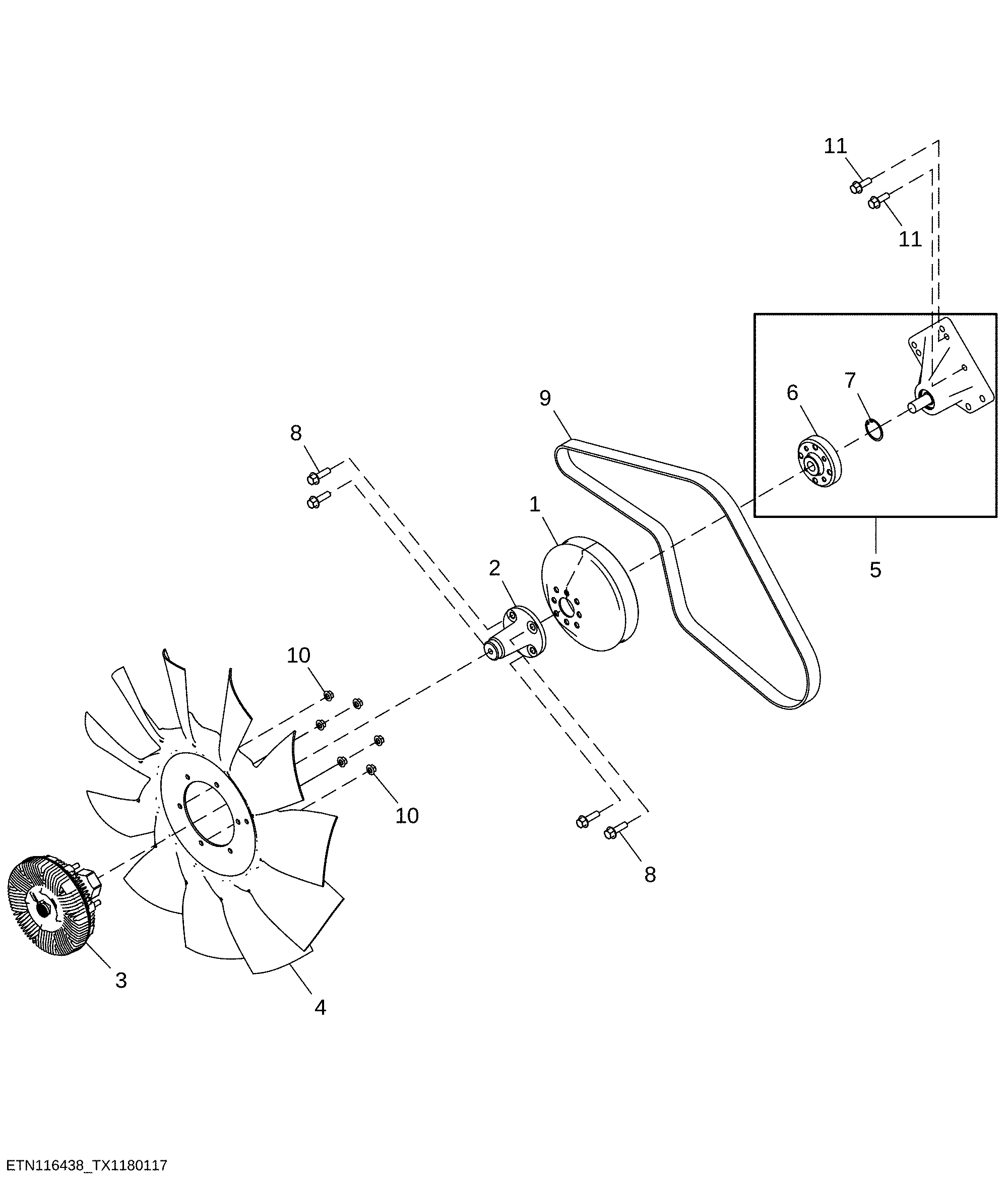 Fan Package, Viscous Variable Speed without Air Conditioning