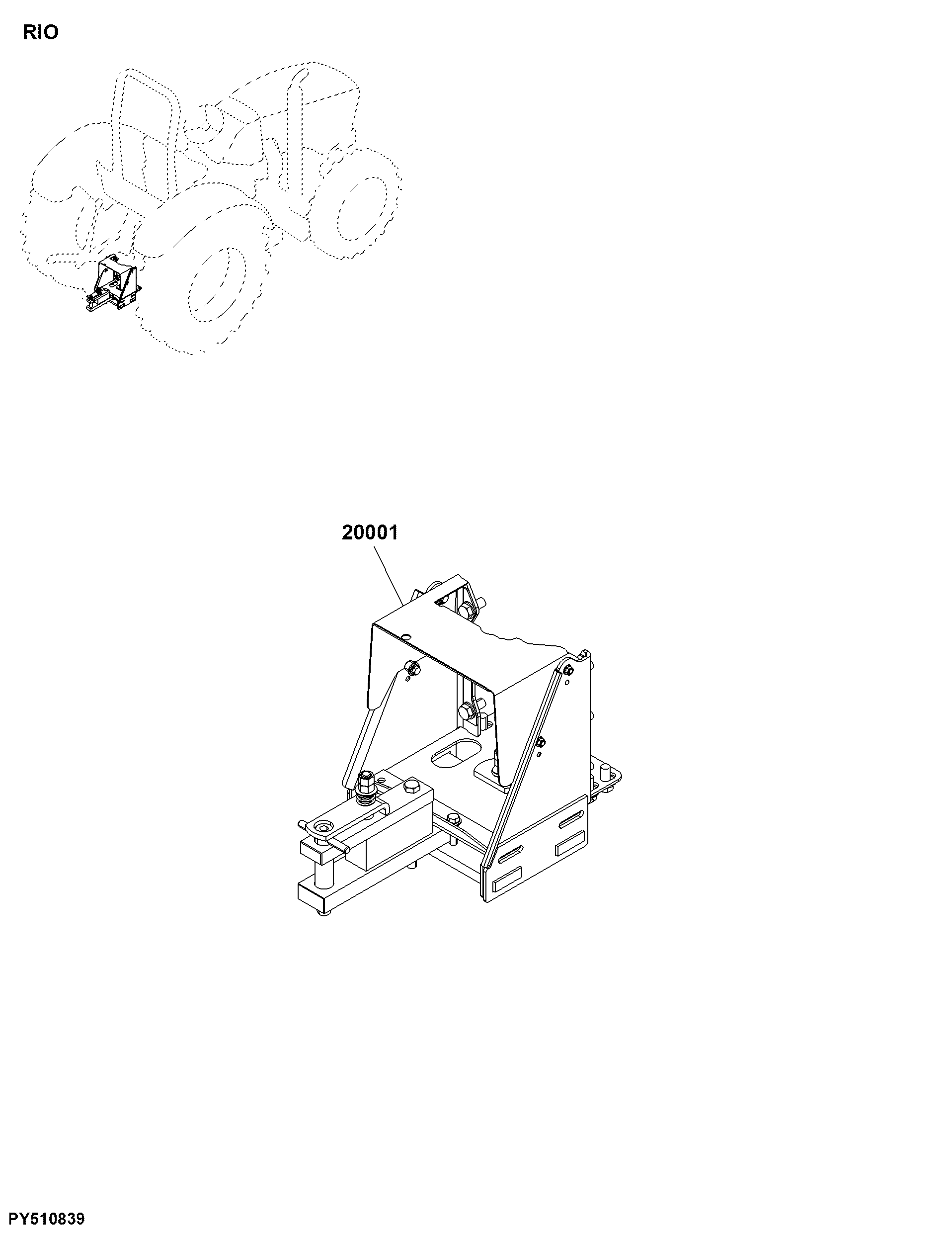 RIO Drawbar Components, Rear Implement