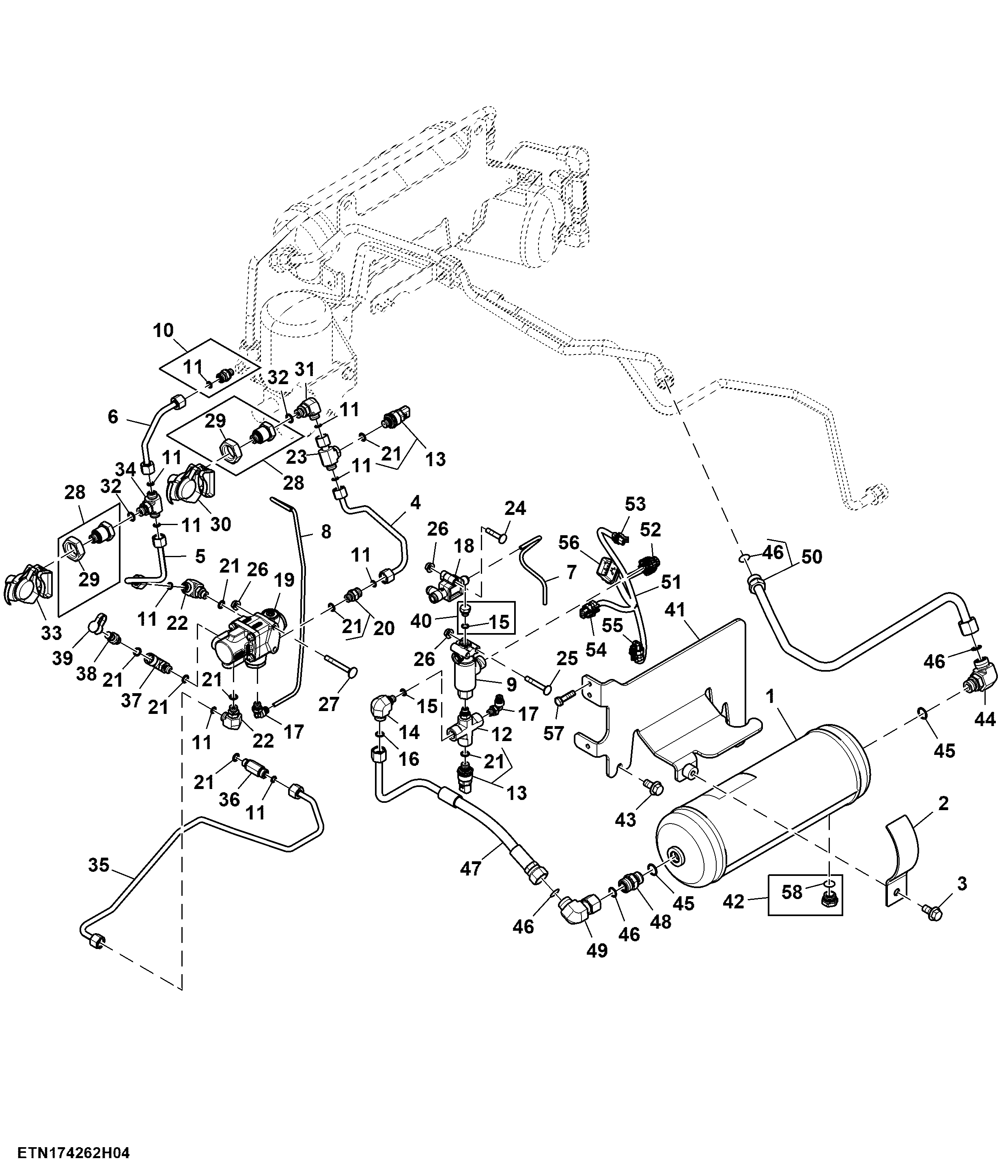 Pneumatic Trailer Brake Assembly (2/2) ( - 071000)
